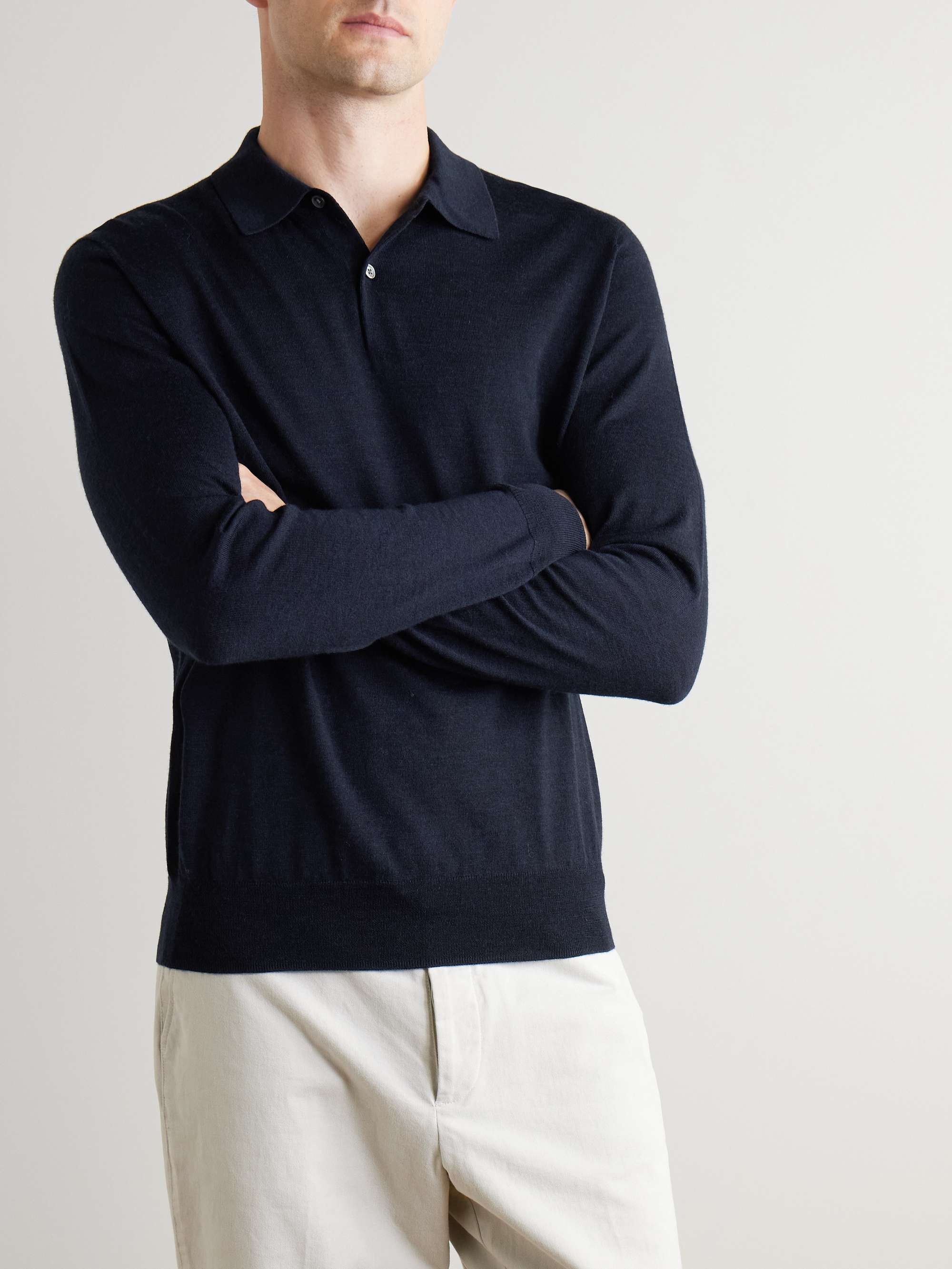 Merino Wool Polo Shirt view