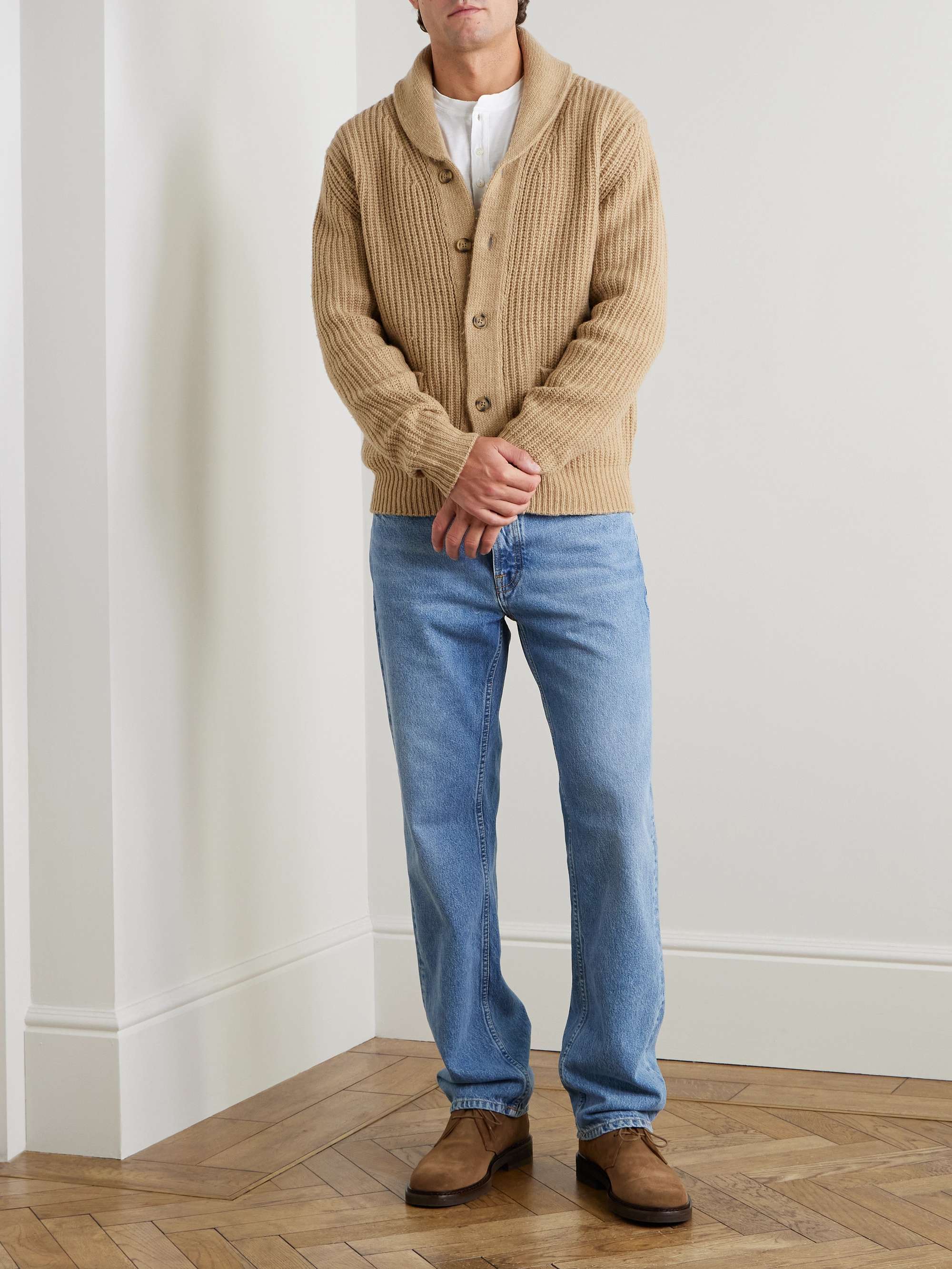 Garment-Dyed Cotton-Jersey Henley T-Shirt view
