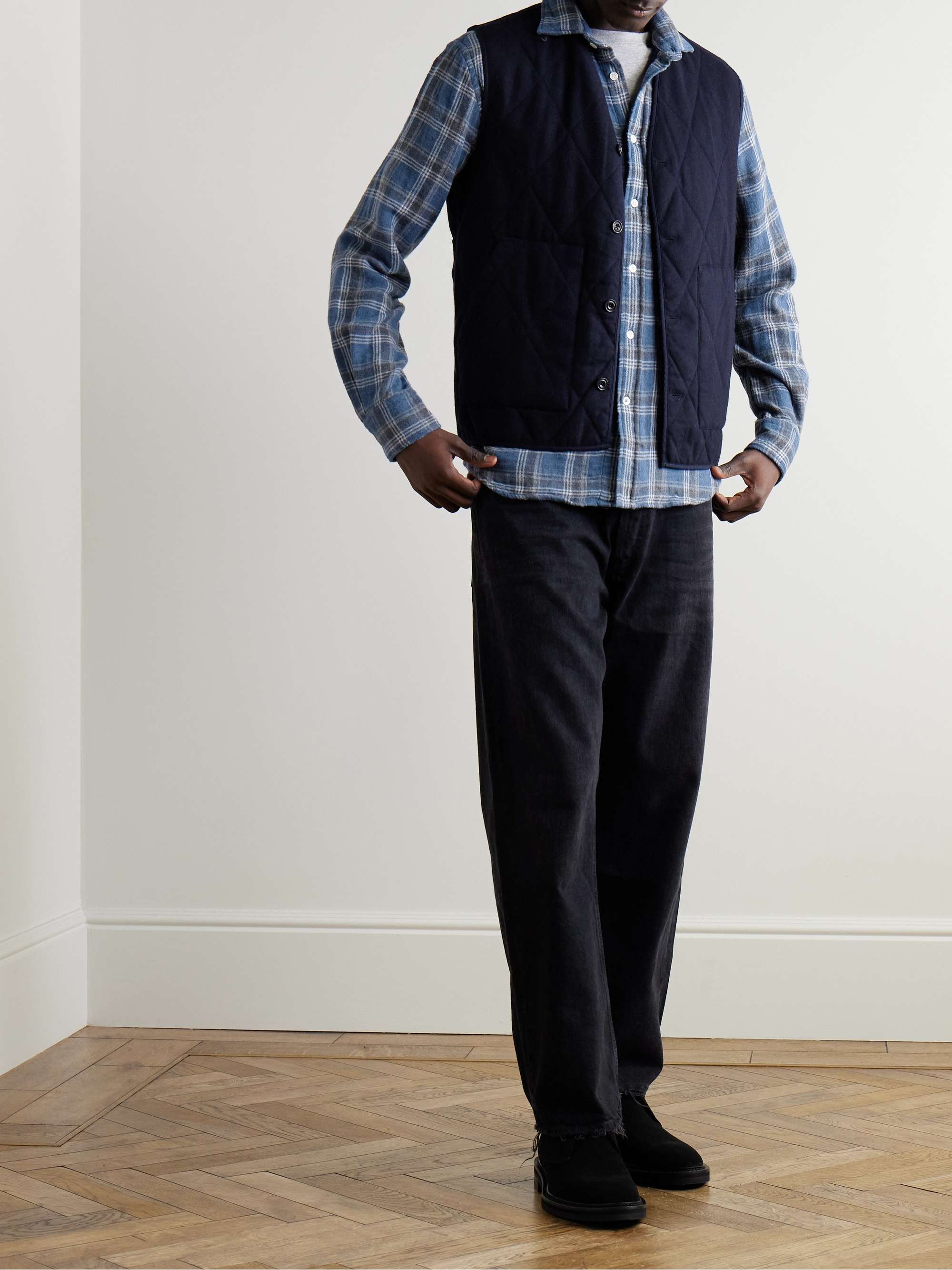 Paul Checked Cotton-Flannel Shirt view