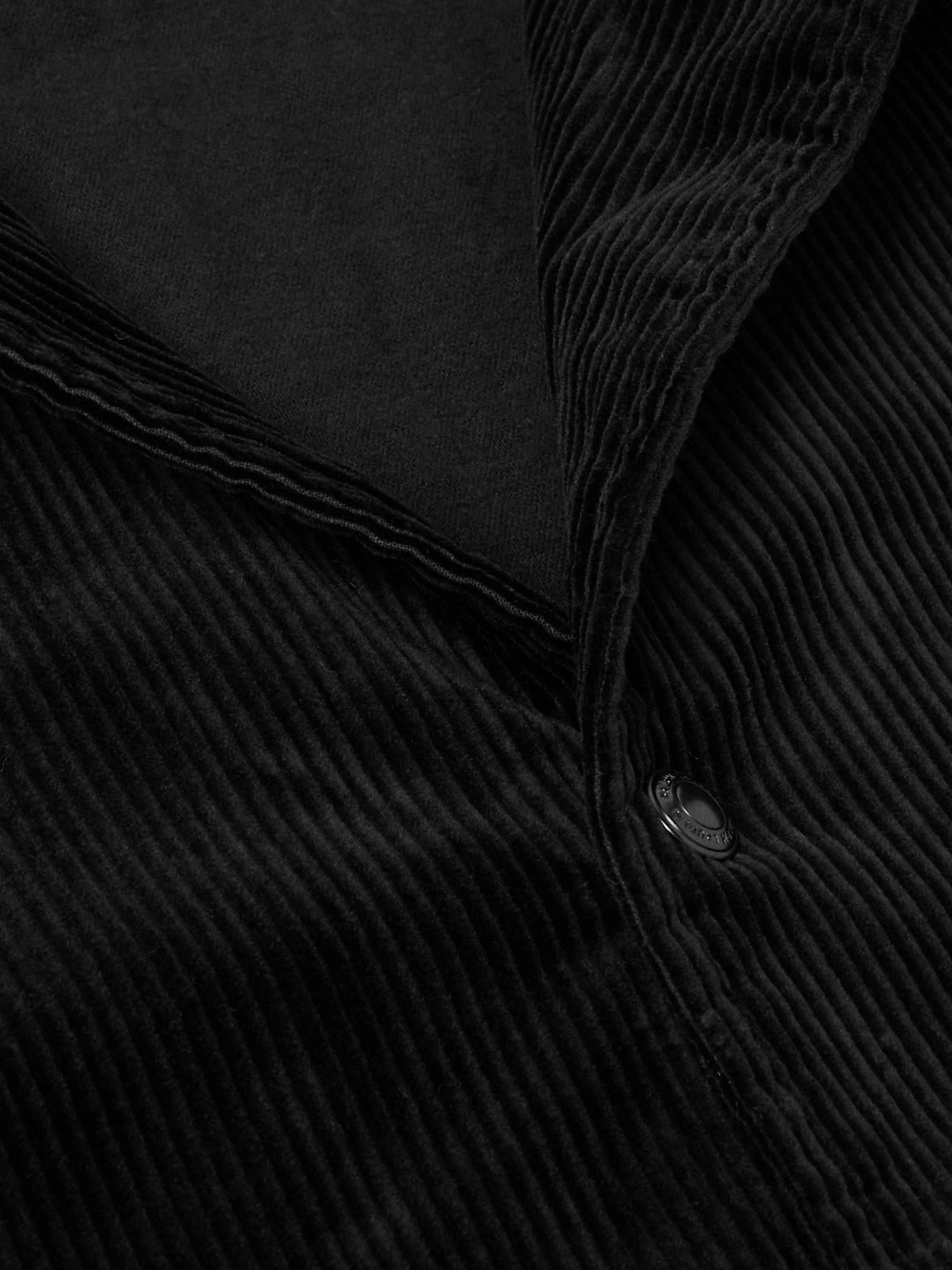 Logo-Embroidered Cotton-Corduroy Jacket view