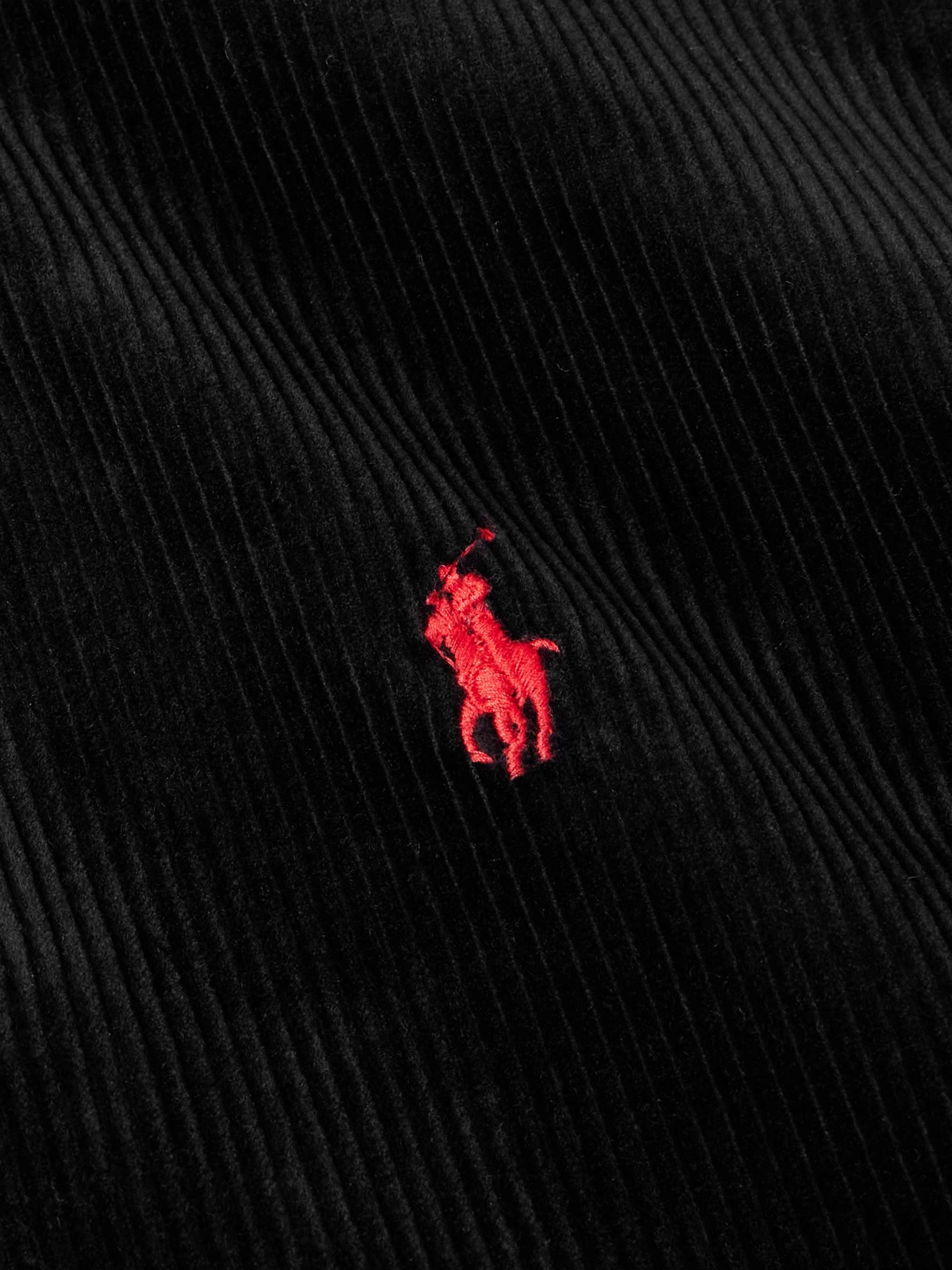 Logo-Embroidered Cotton-Corduroy Jacket view