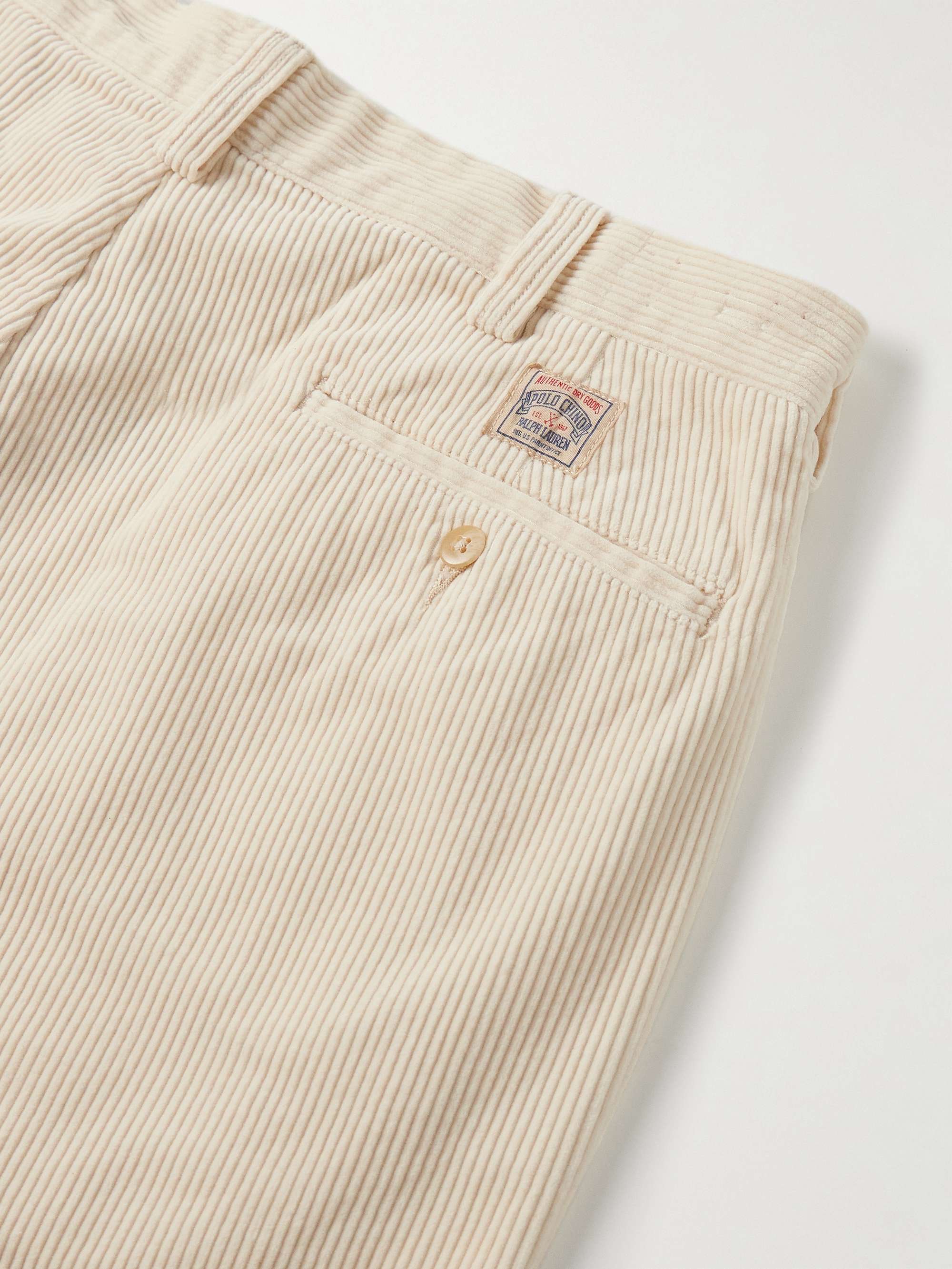 Straight-Leg Cotton-Corduroy Chinos view