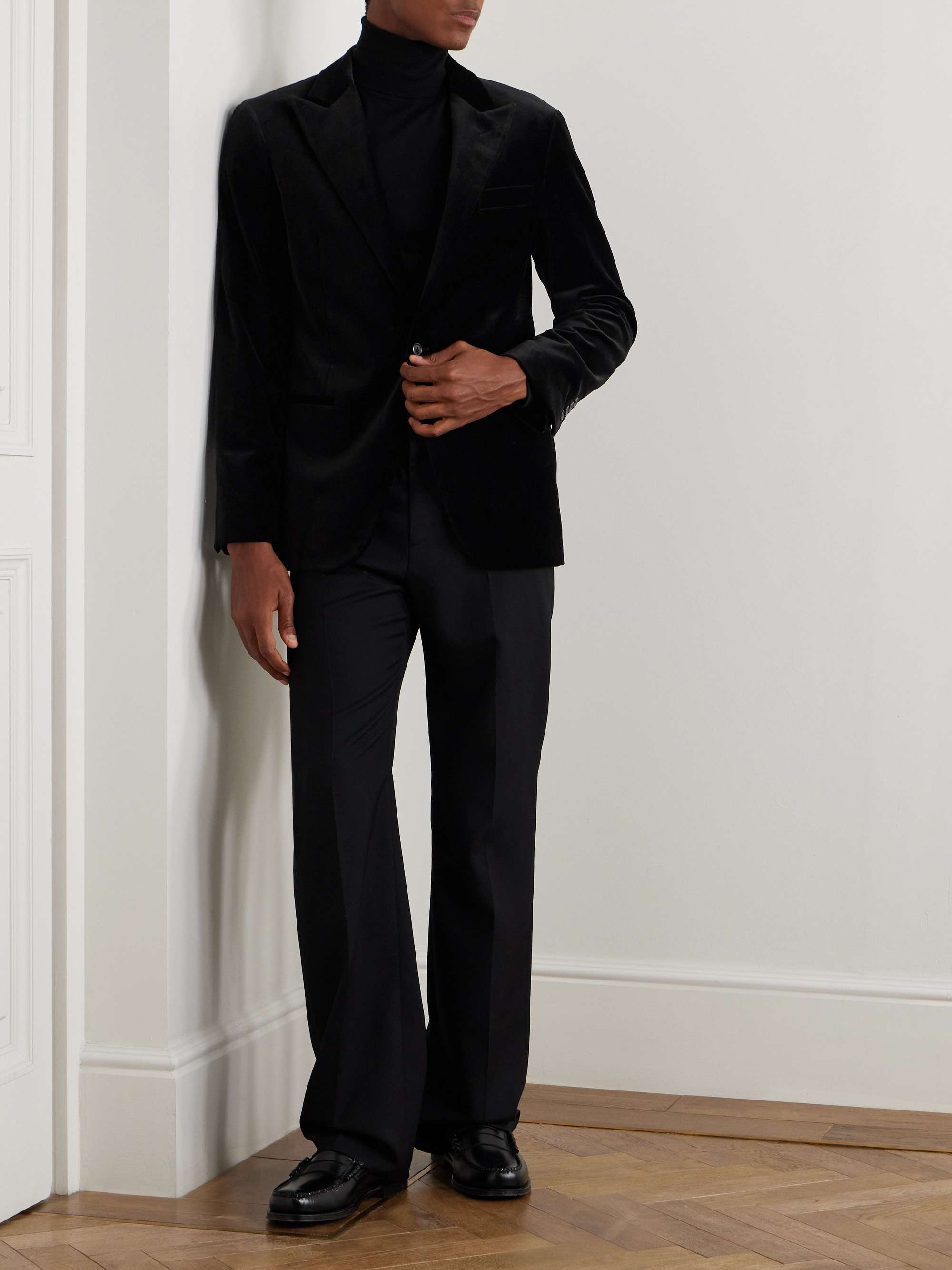 Cotton-Velvet Blazer view
