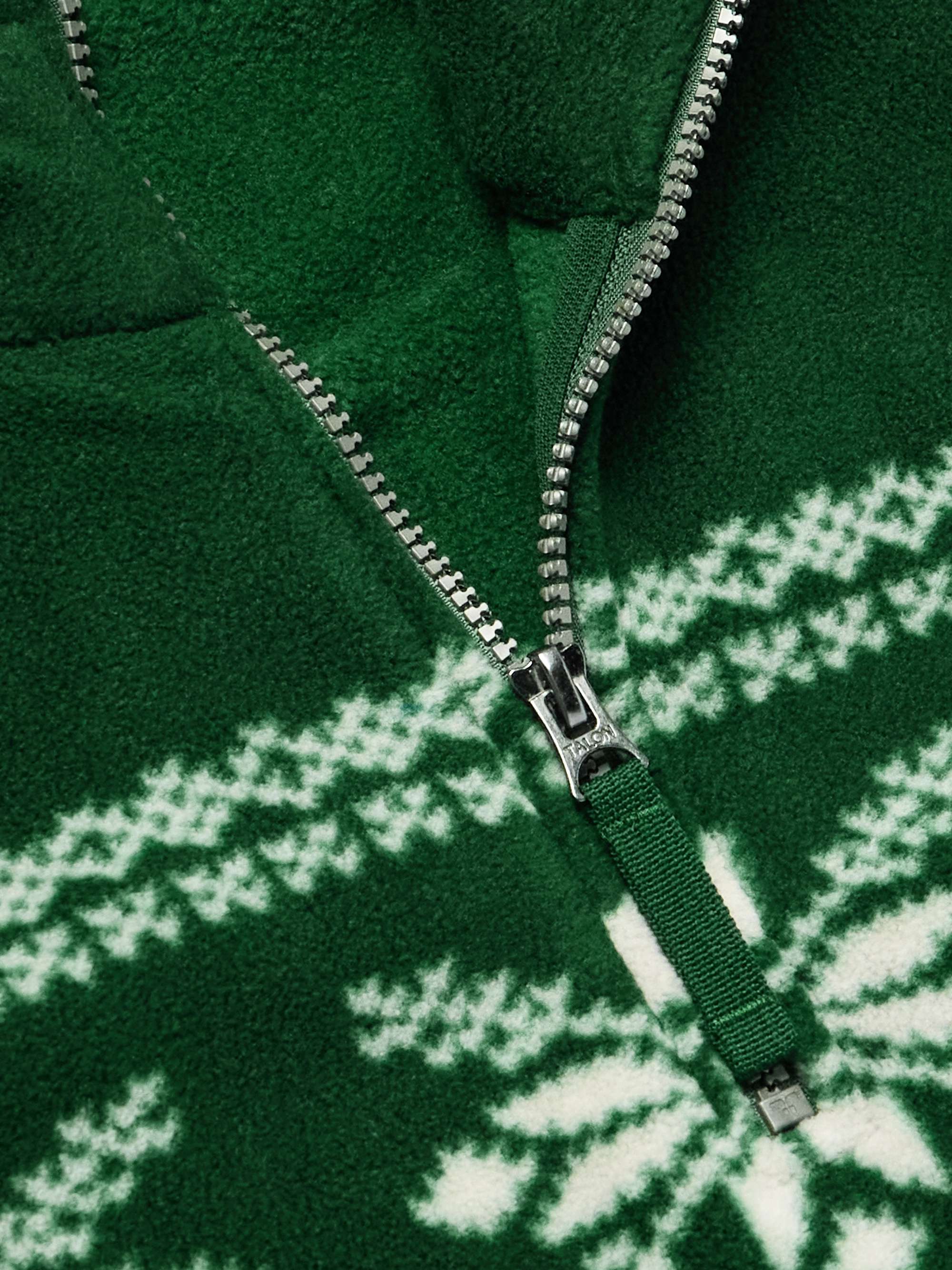 Fair Isle Recycled Fleece Half-Zip Sweatshirt view