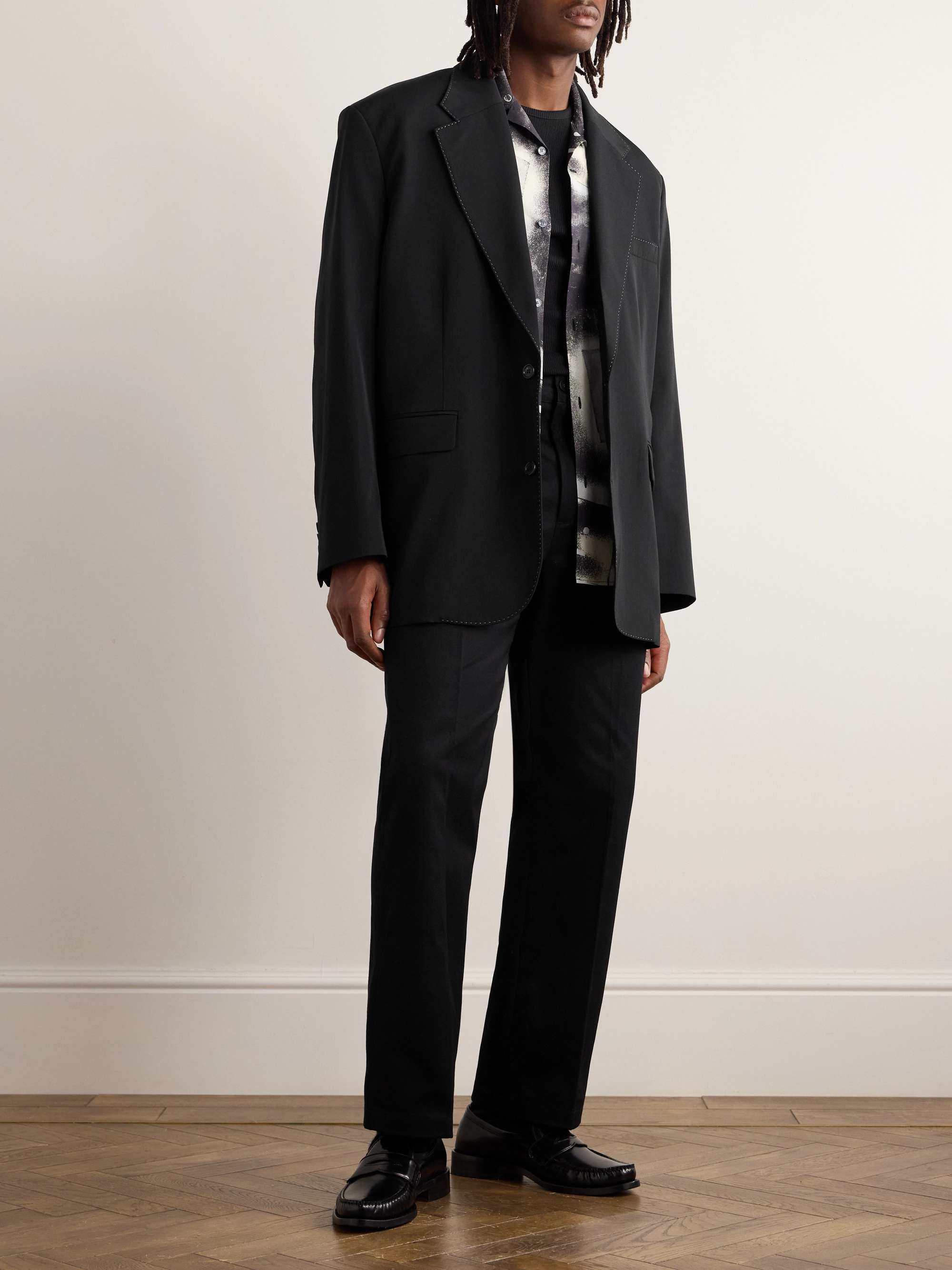 Juyliano Oversized Grain de Poudre Suit Jacket view