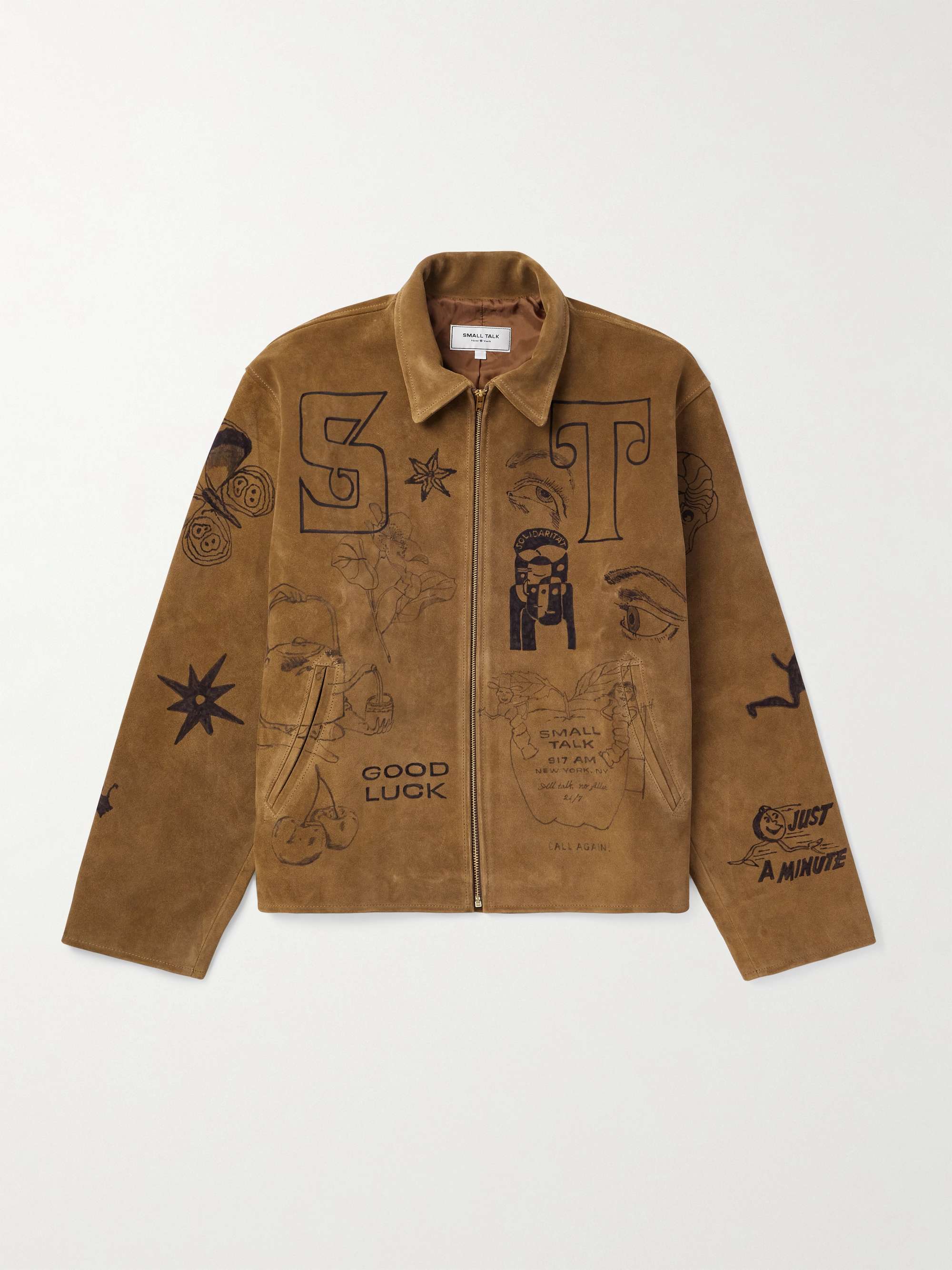 Printed Suede Blouson Jacket view