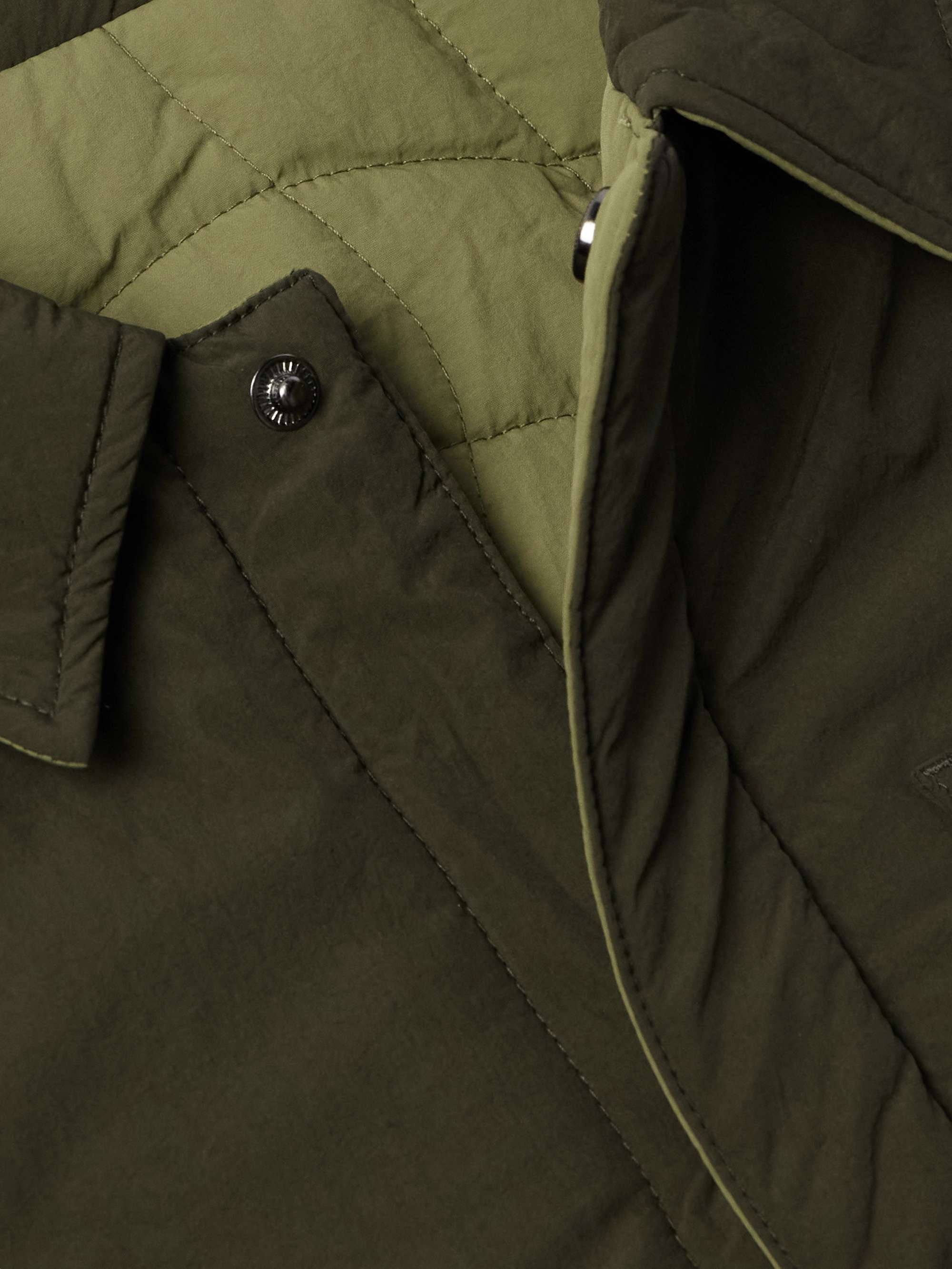 Reversible Logo-Embroidered Padded Shell Jacket view