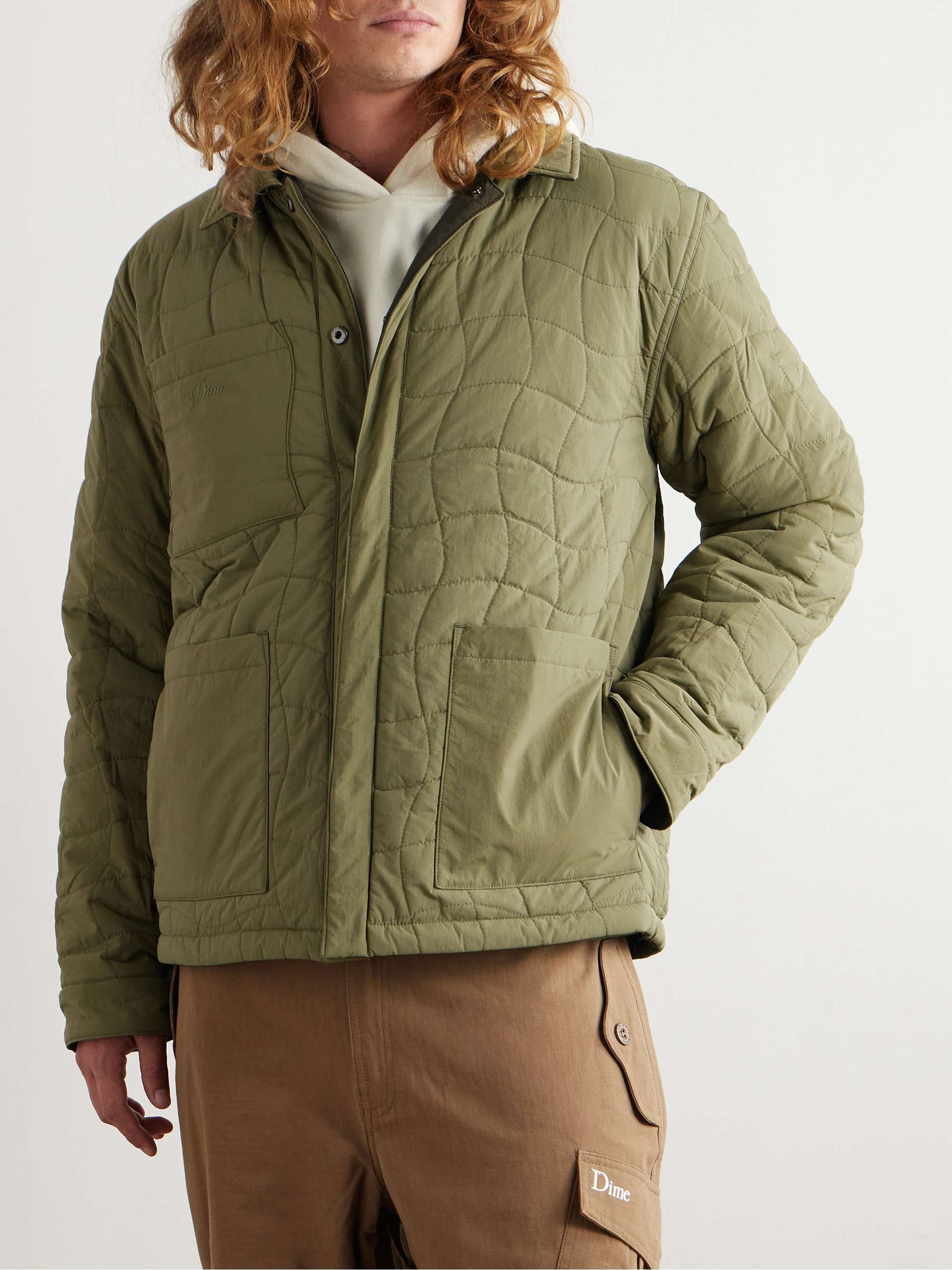 Reversible Logo-Embroidered Padded Shell Jacket view