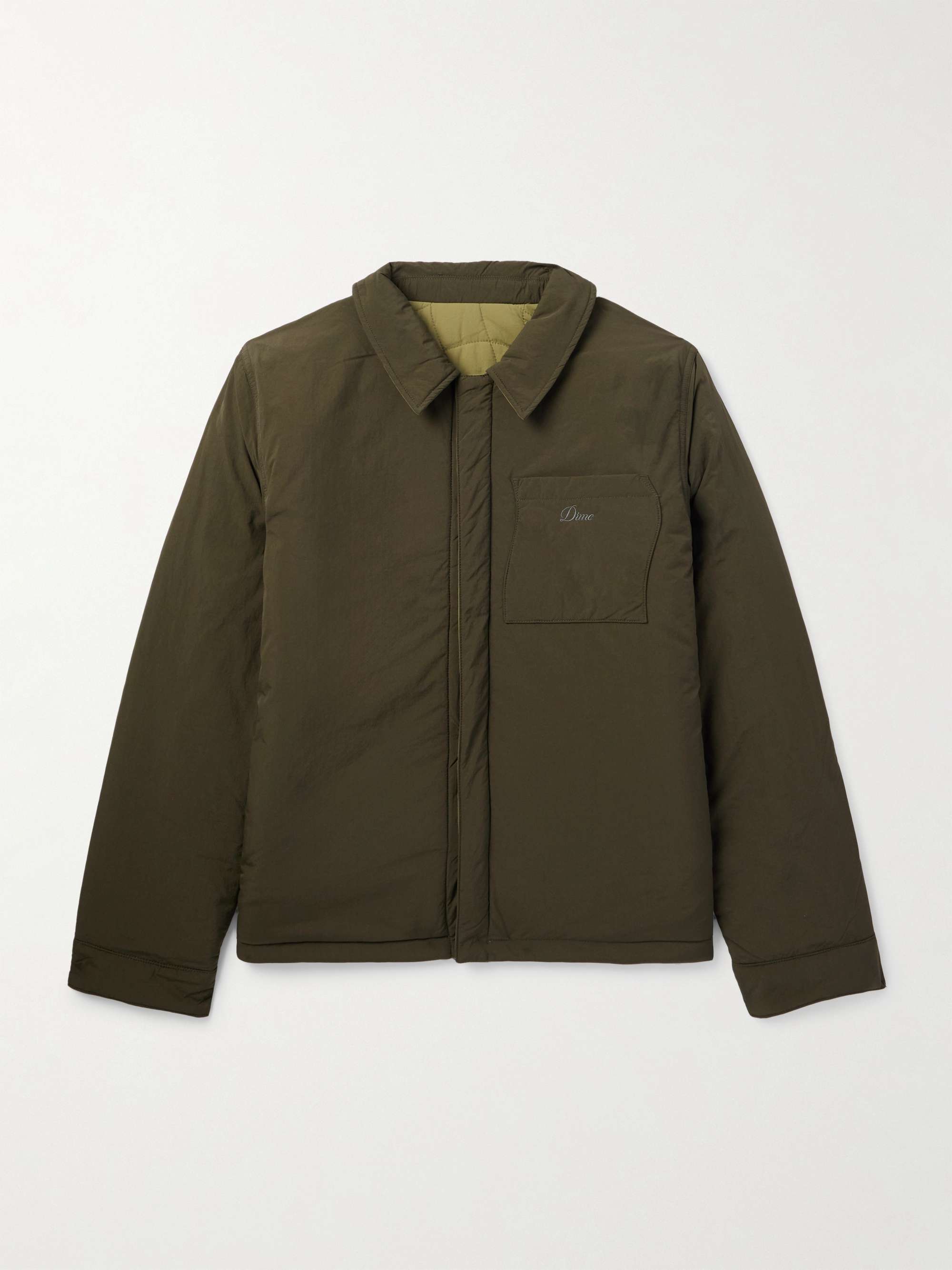 Reversible Logo-Embroidered Padded Shell Jacket view