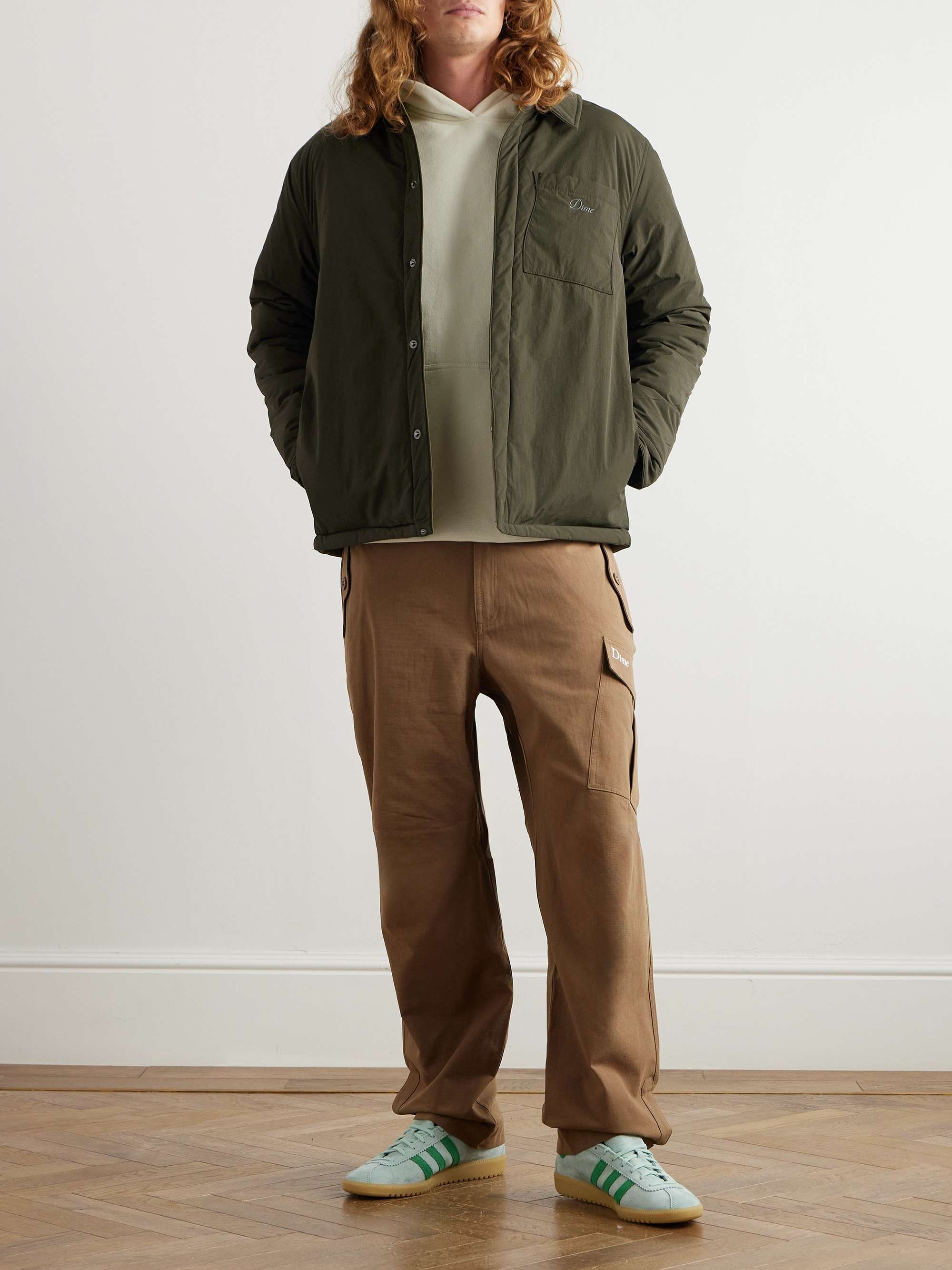 Reversible Logo-Embroidered Padded Shell Jacket view