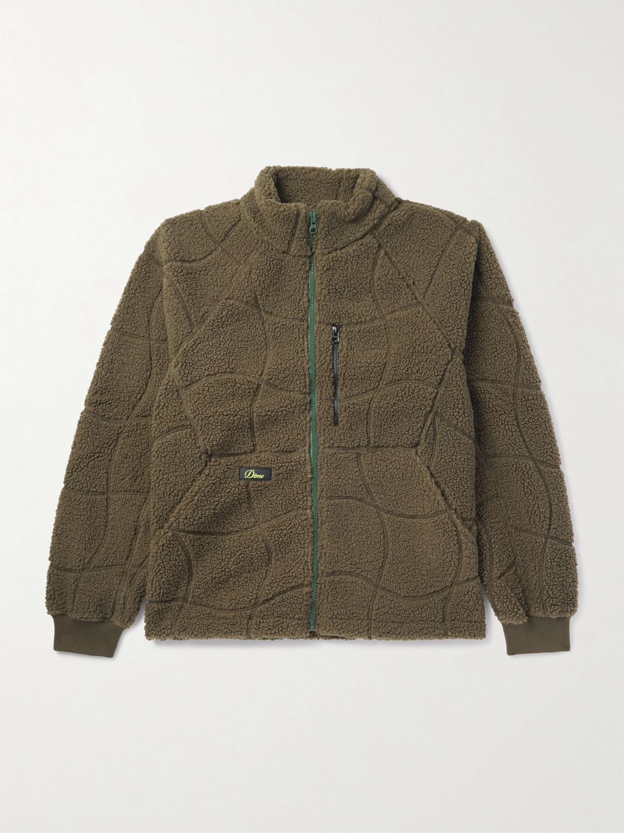 Coverstitch Logo-Appliquéd Fleece Jacket view