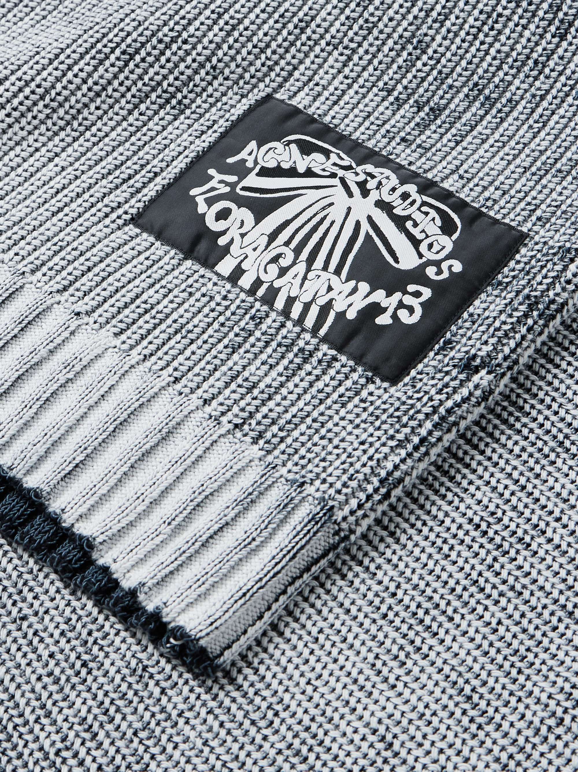 Kype Logo-Appliquéd Ribbed Wool-Blend Sweater view