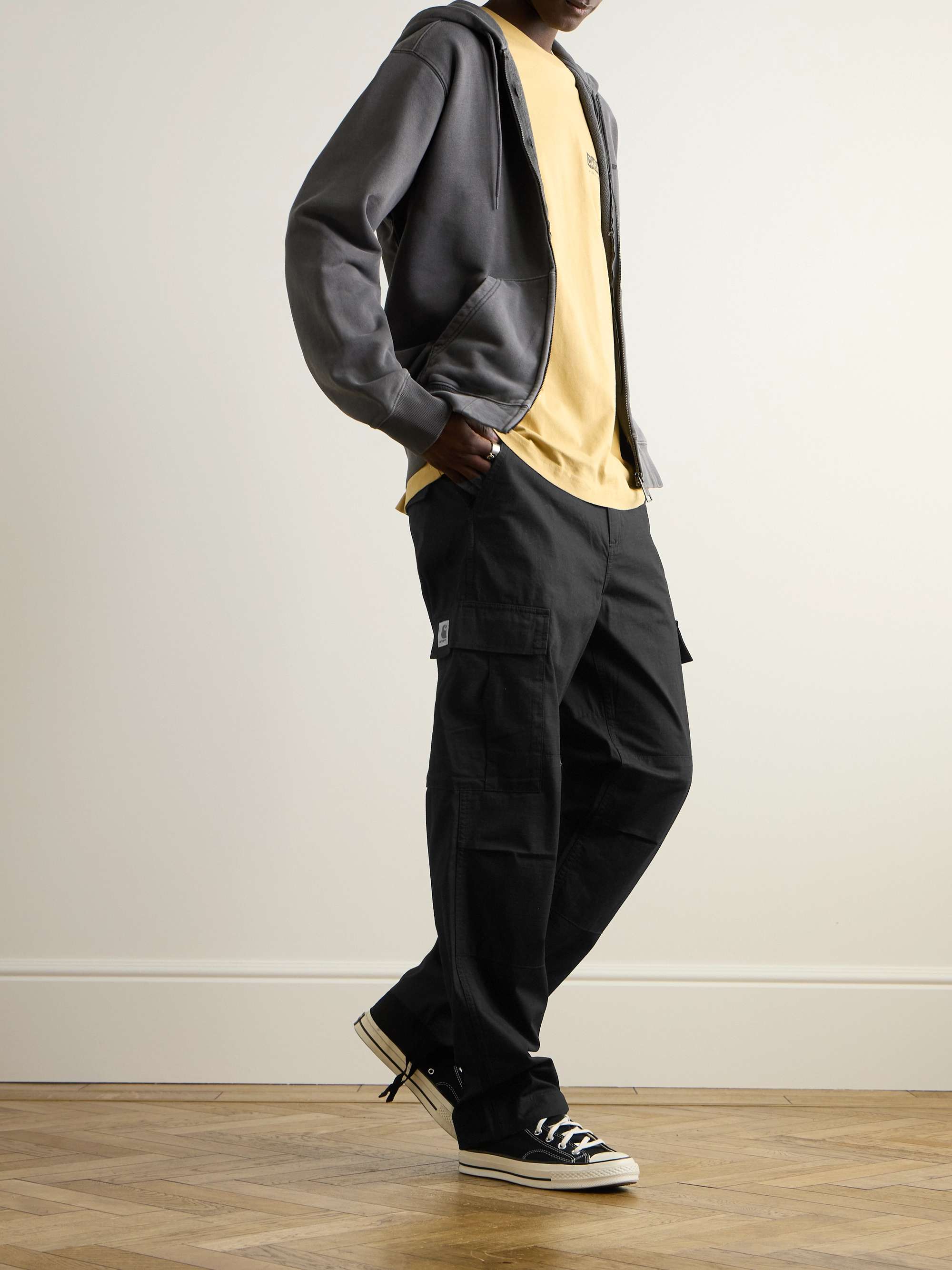 Straight-Leg Cotton-Ripstop Cargo Trousers view