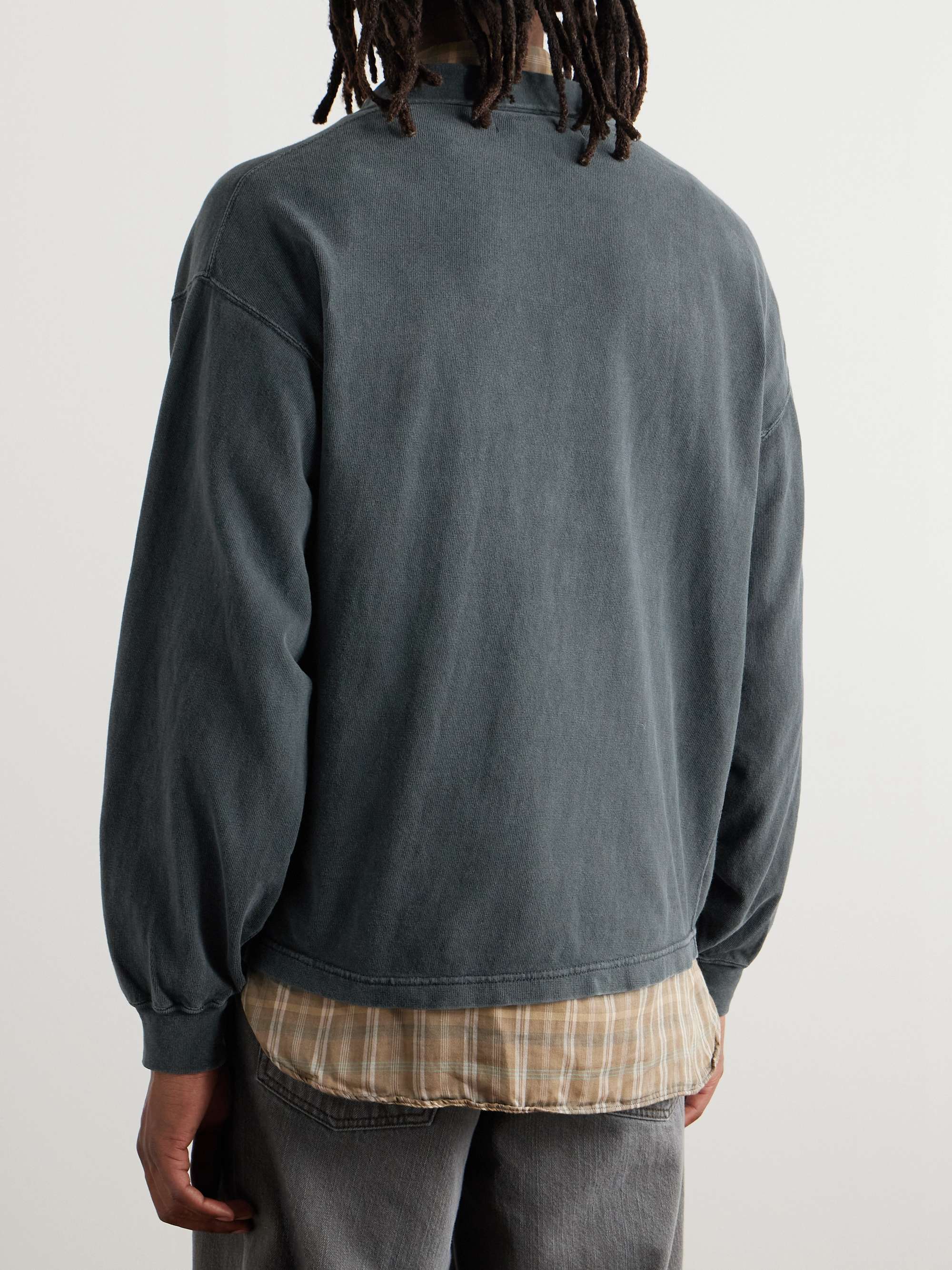 Washed Cotton-Jersey Polo Shirt view