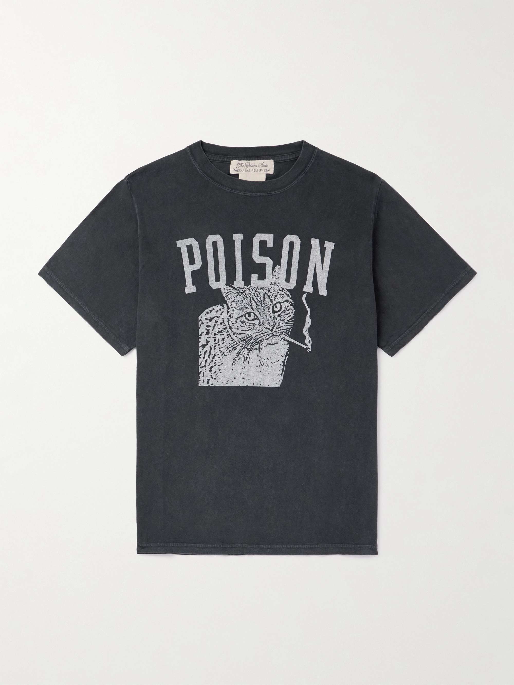 Poison Cat Printed Cotton-Jersey T-Shirt view