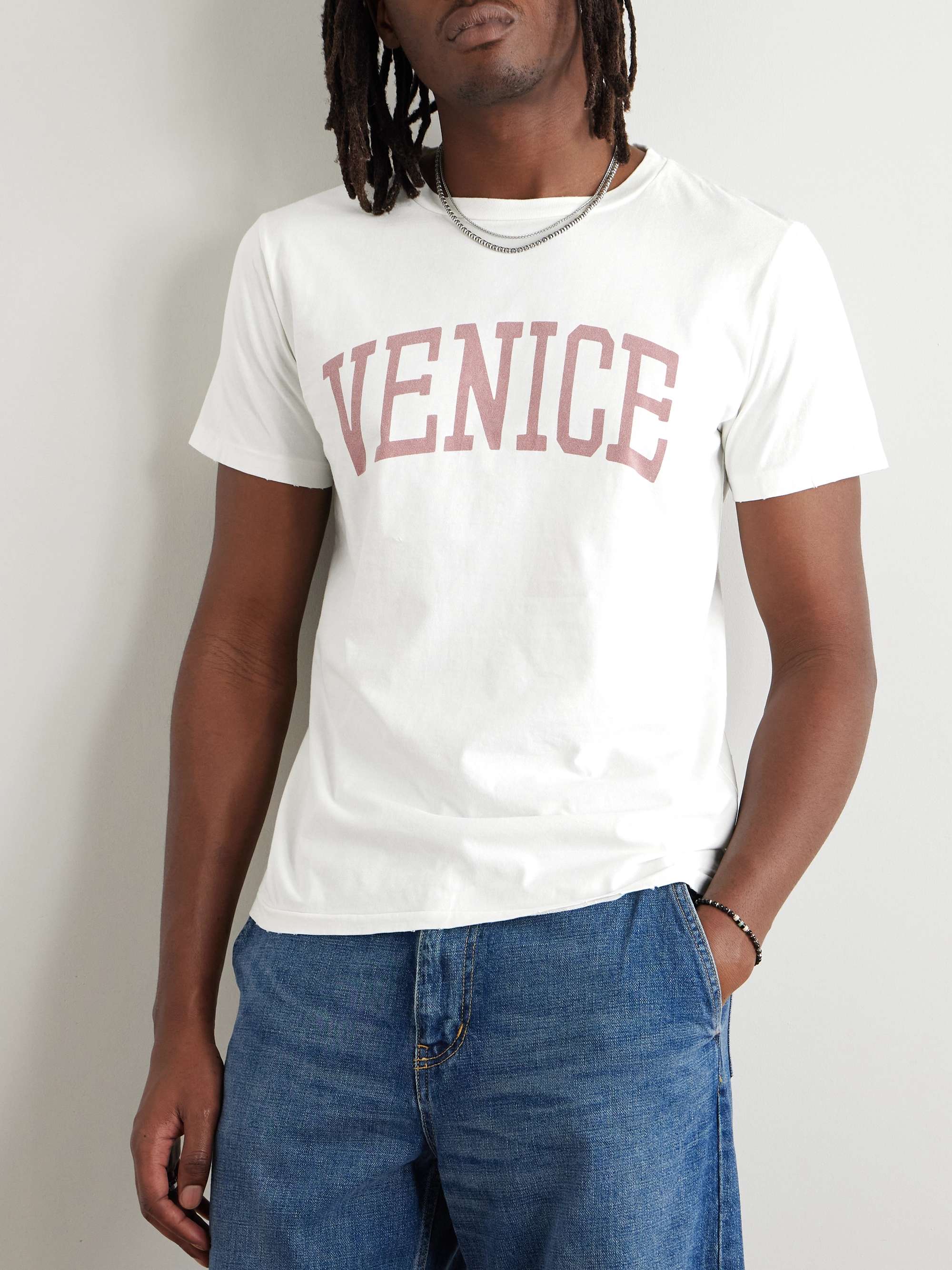 Venice Printed Cotton-Jersey T-Shirt view