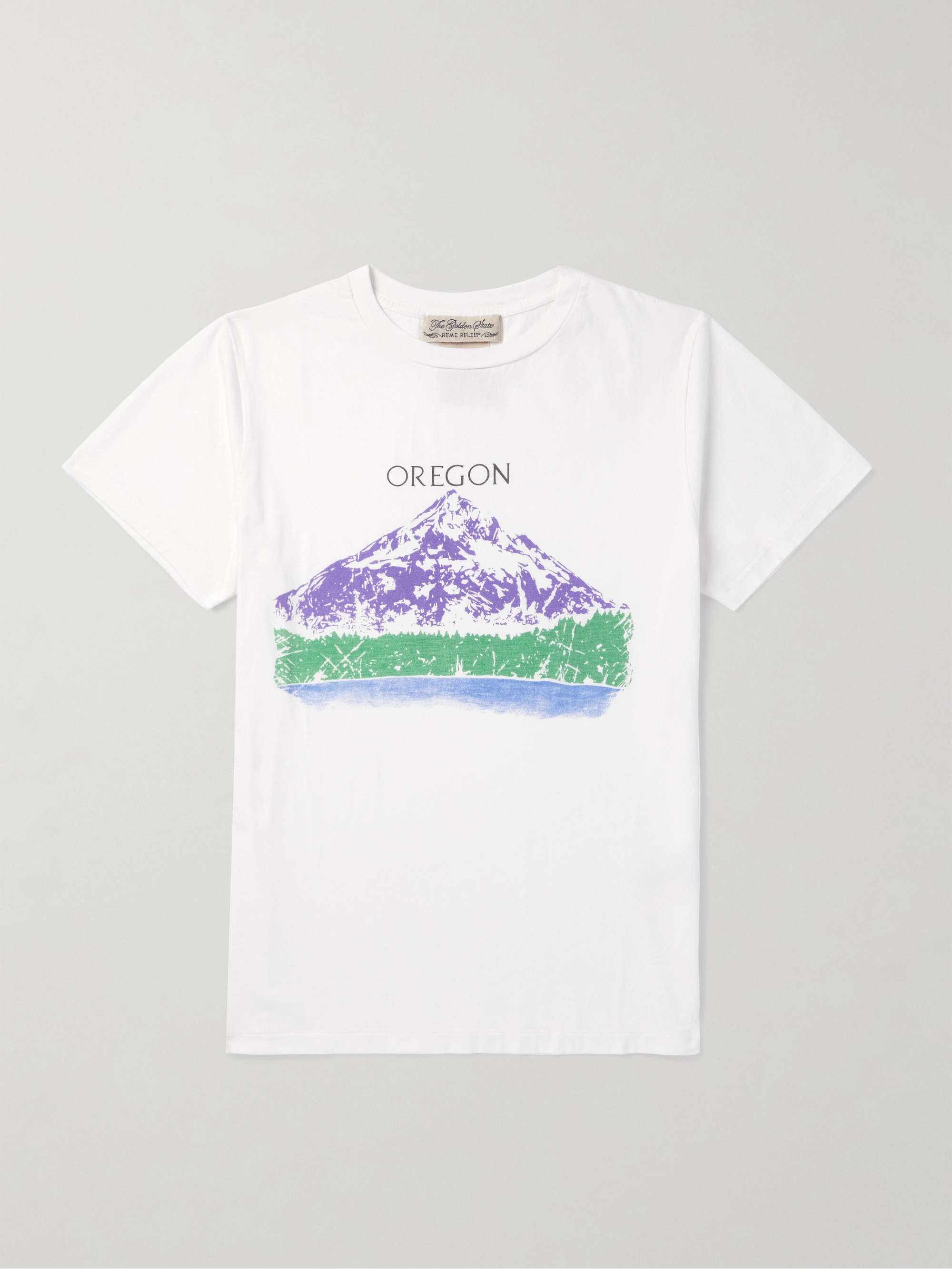 Oregon Slim-Fit Printed Cotton-Jersey T-Shirt view