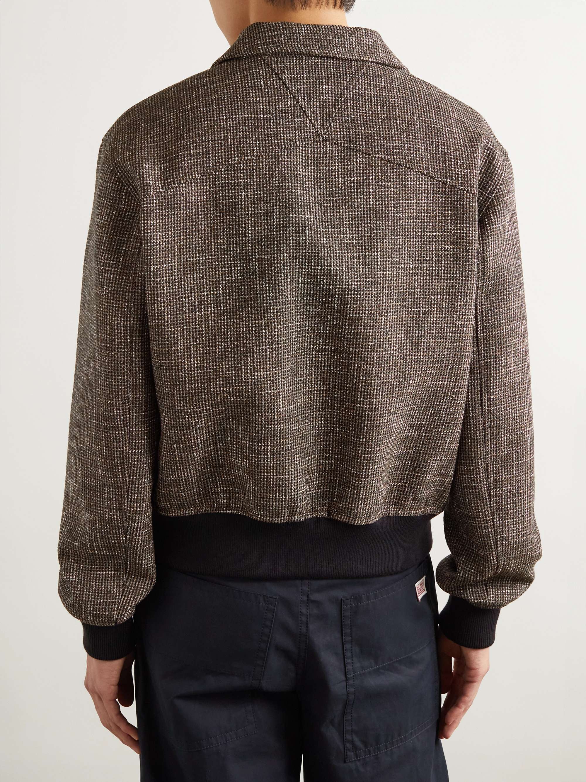 Wool-Blend Tweed Blouson Jacket view
