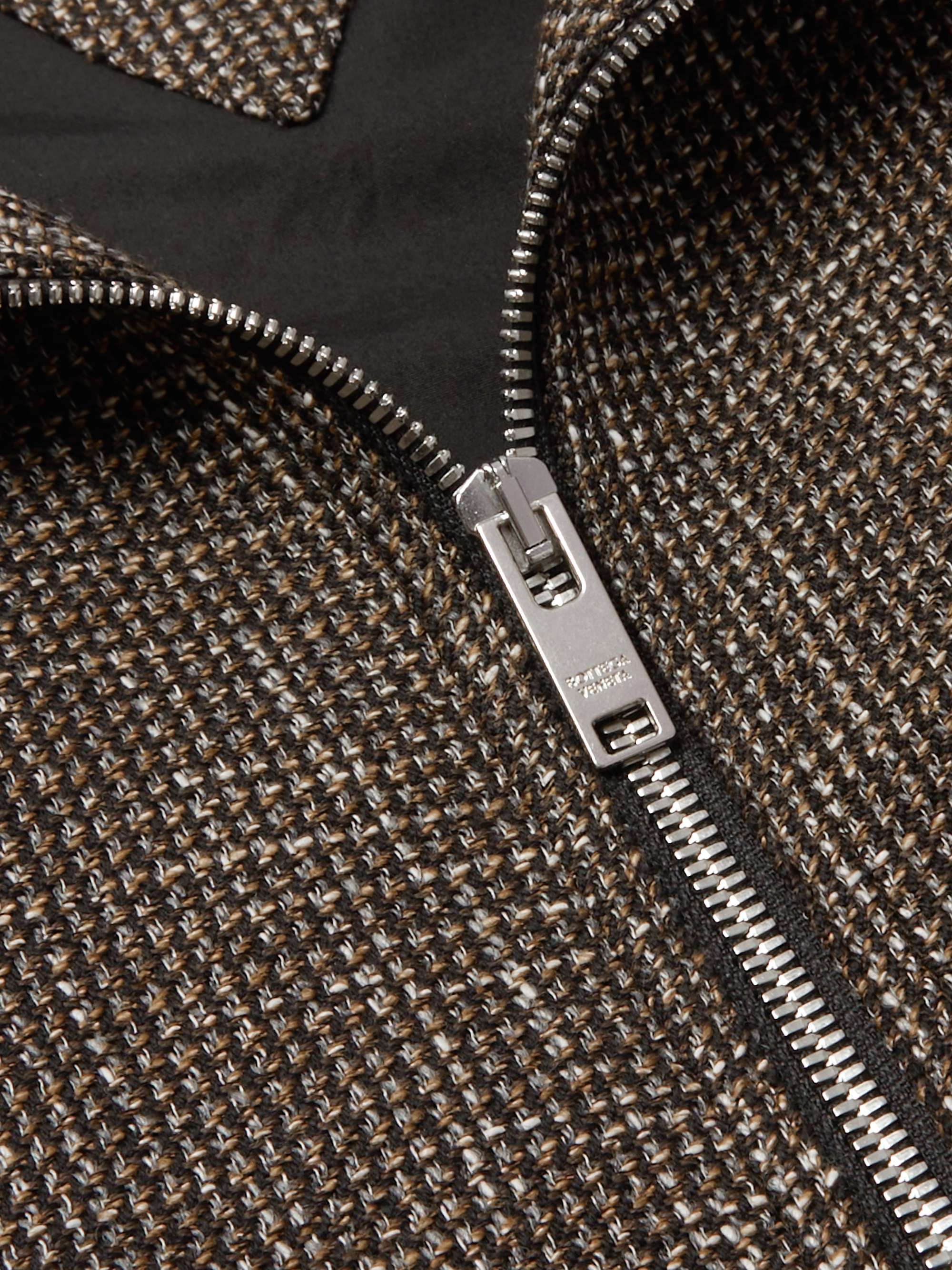 Wool-Blend Tweed Blouson Jacket view