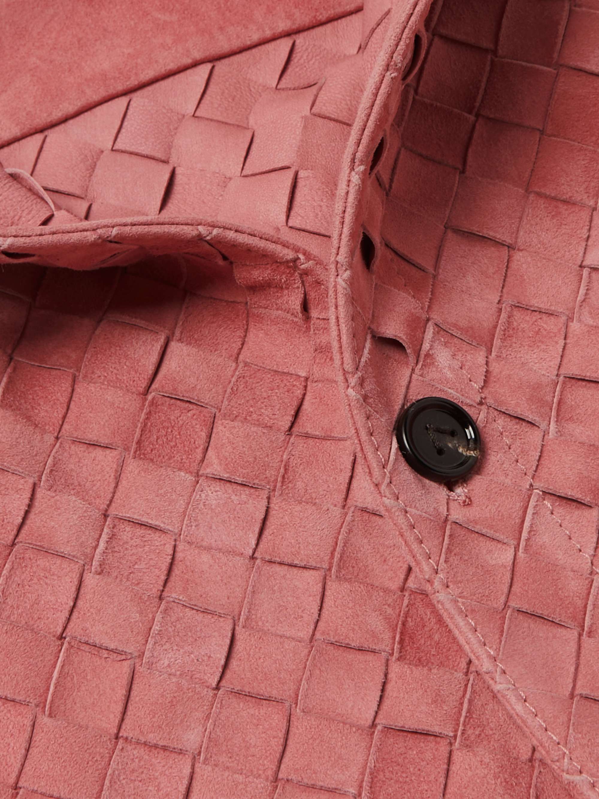 Intrecciato Suede Overshirt view