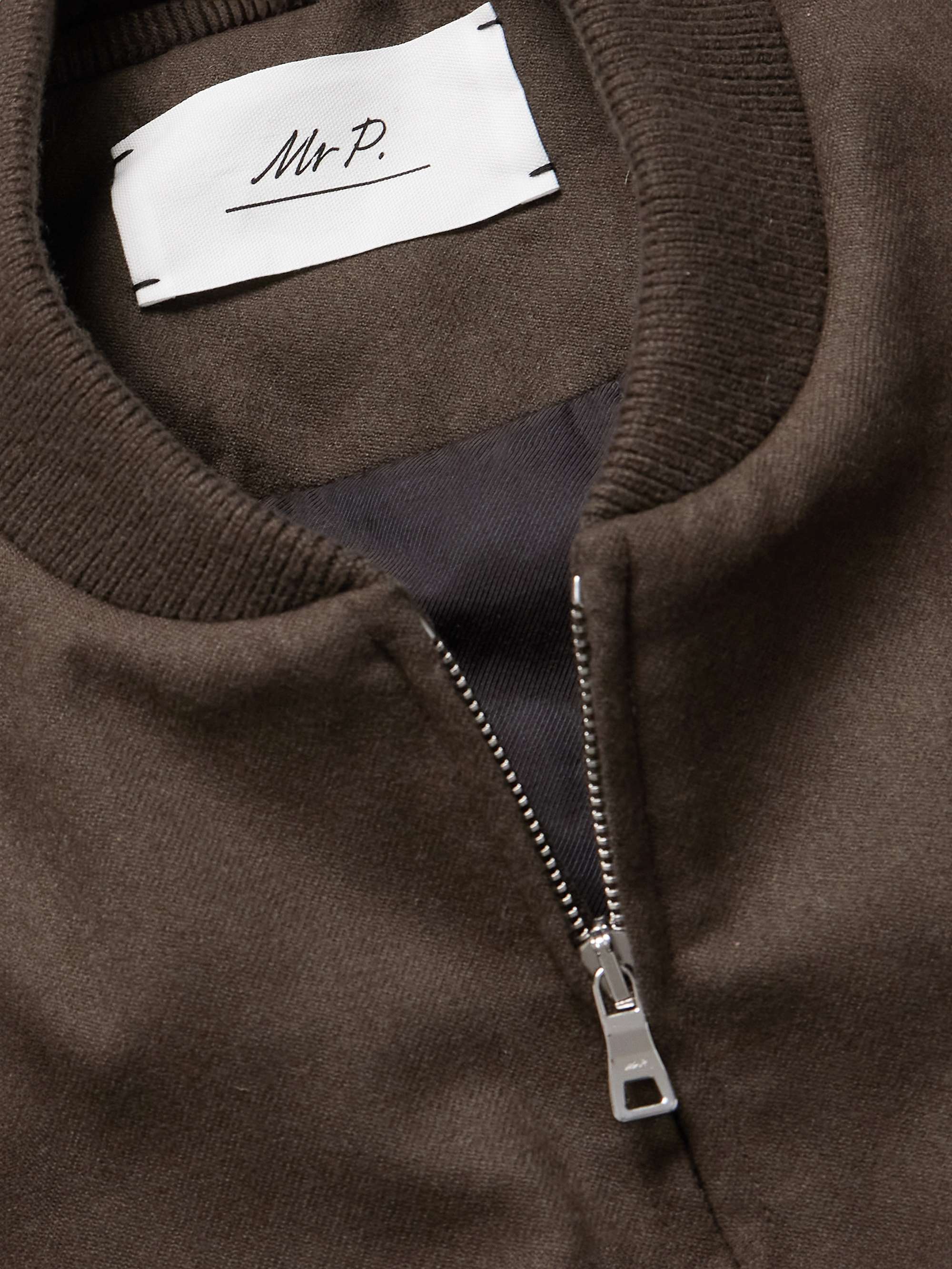 Padded Cashmere-Blend Bomber Jacket view