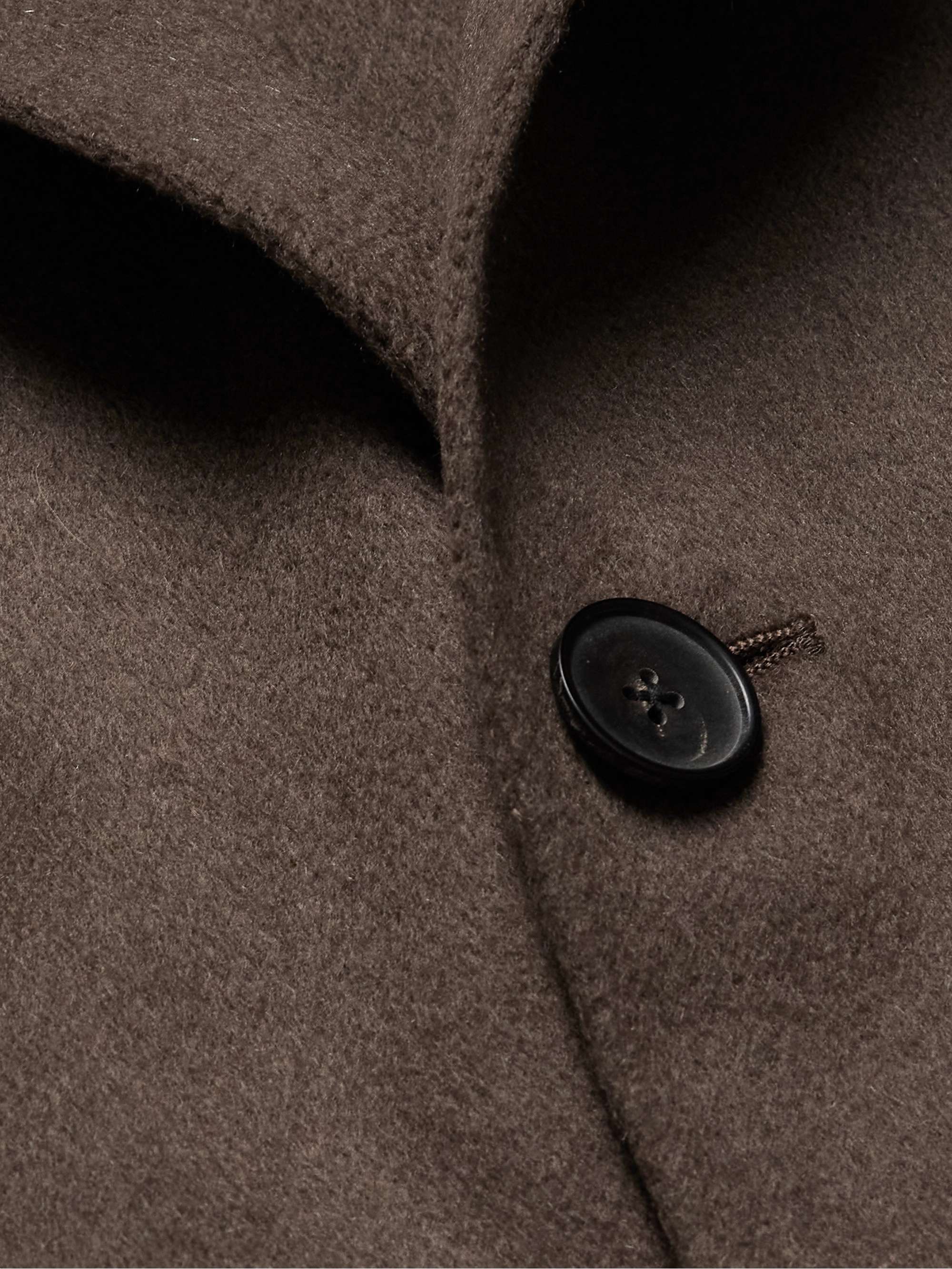 Double-Faced Wool and Cashmere-Blend Felt Car Coat view