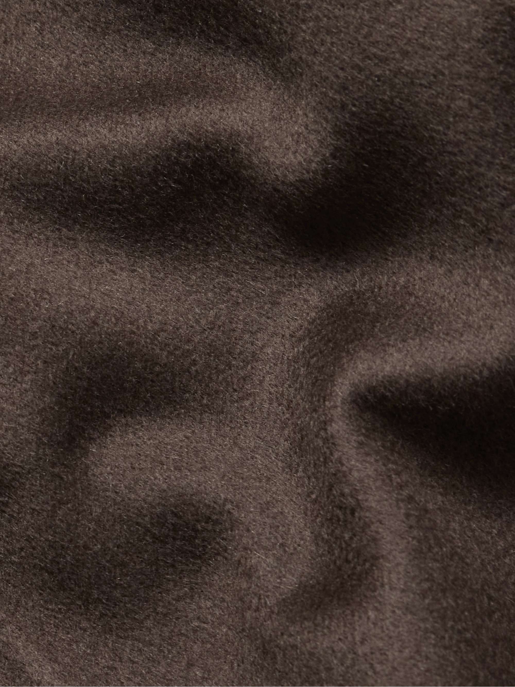 Double-Faced Wool and Cashmere-Blend Felt Car Coat view