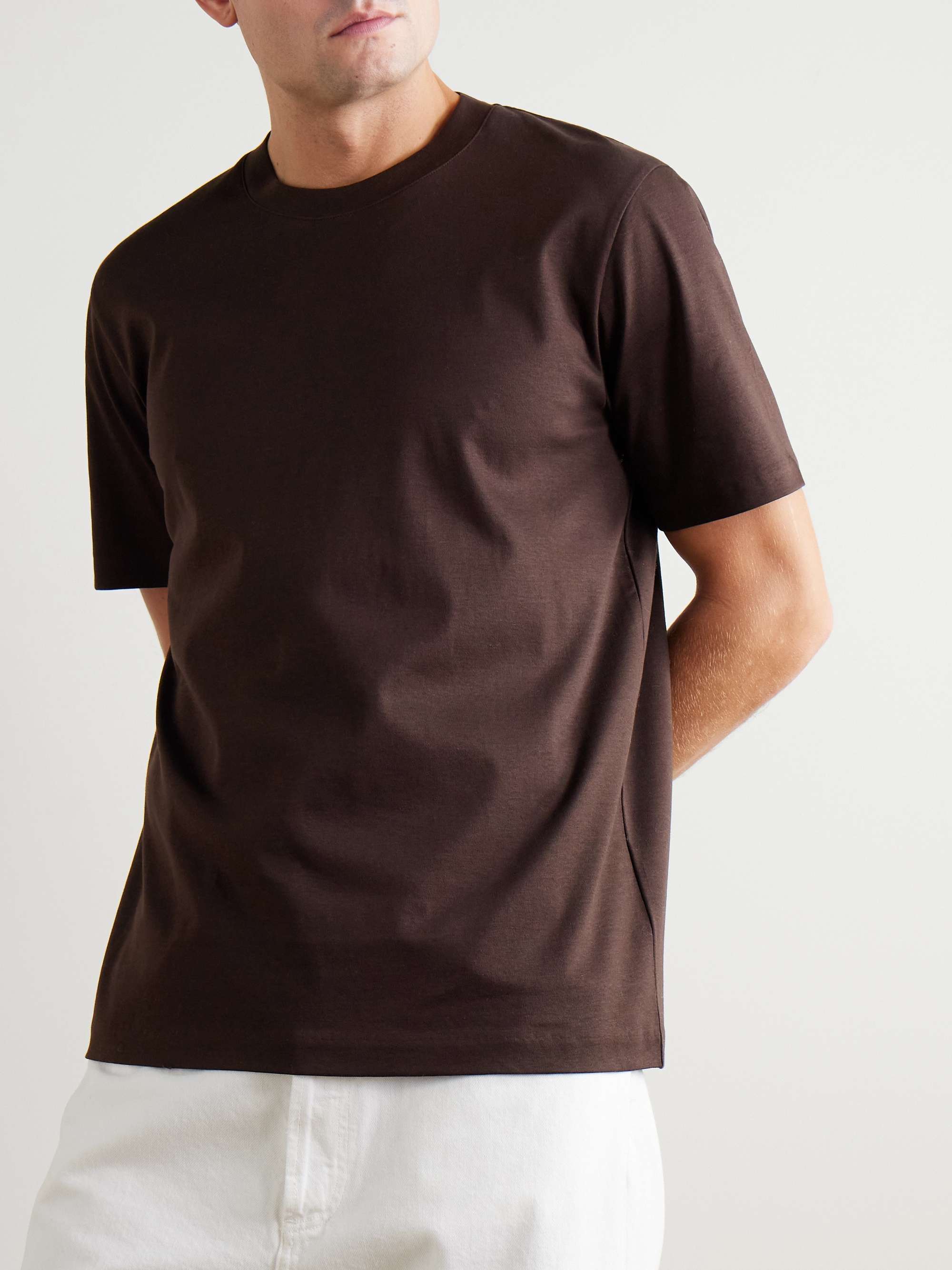 Mercerised Cotton-Jersey T-Shirt view