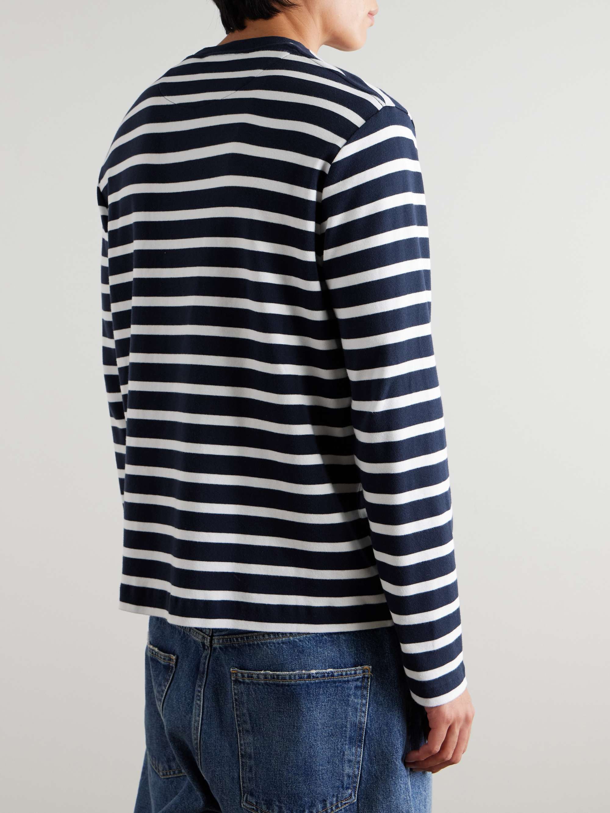 Striped Organic Cotton-Jersey T-Shirt view