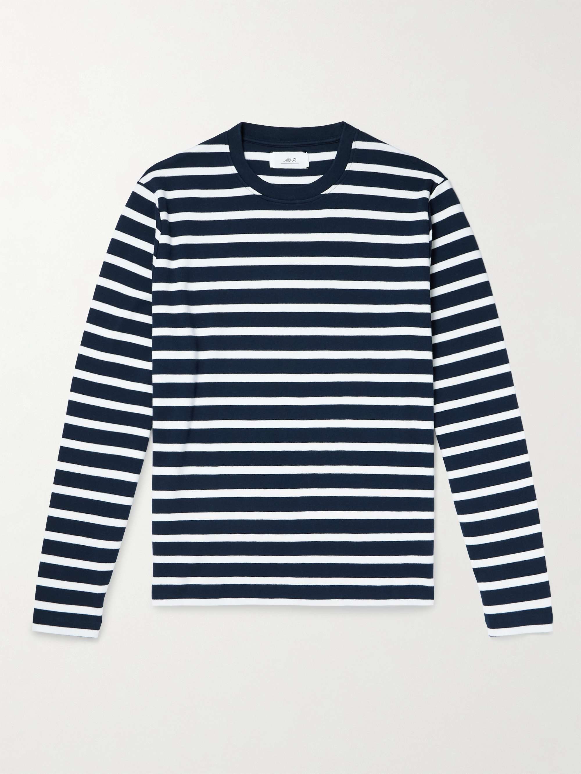 Striped Organic Cotton-Jersey T-Shirt view