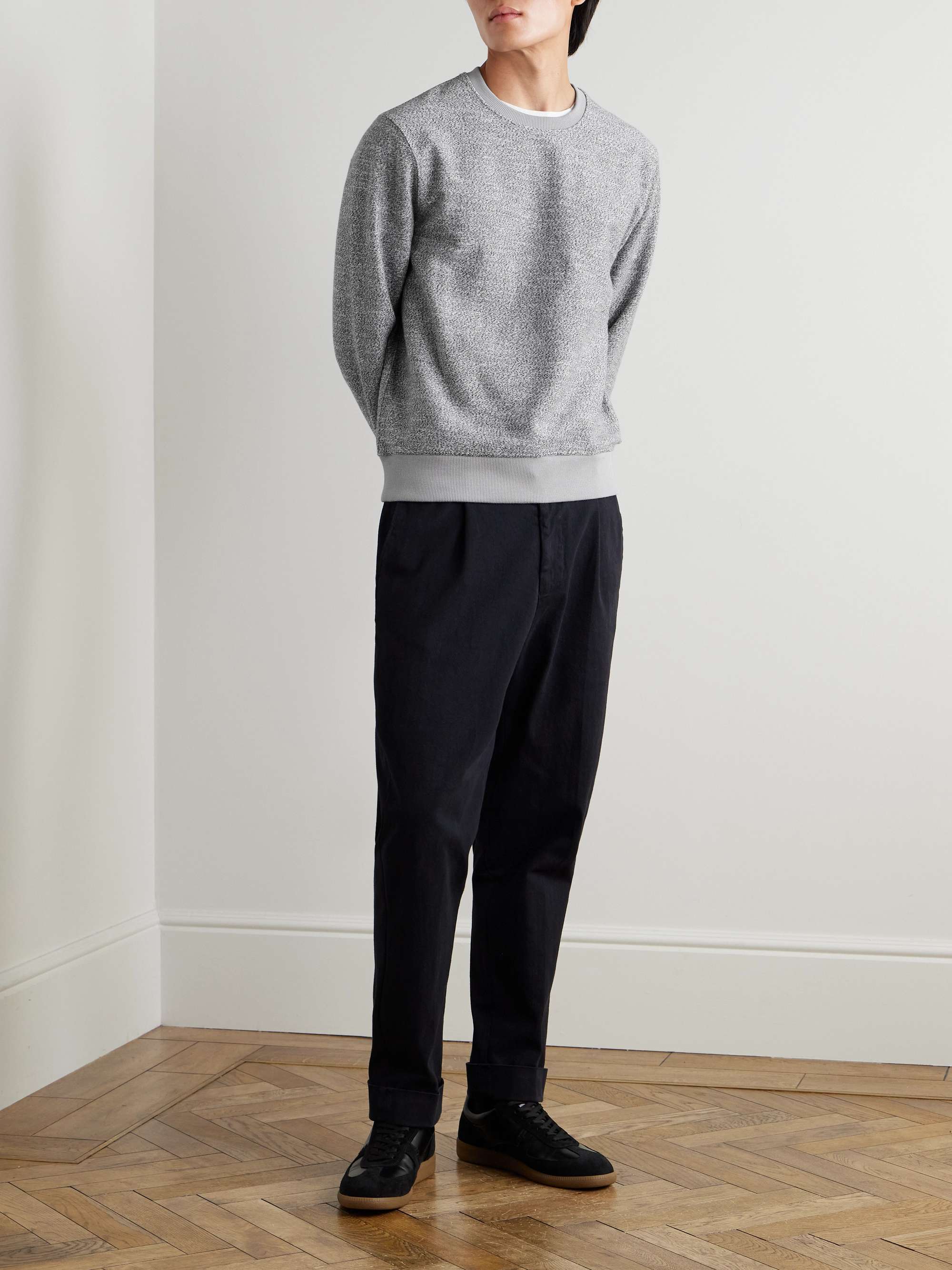 Cotton-Blend Jersey Sweatshirt view