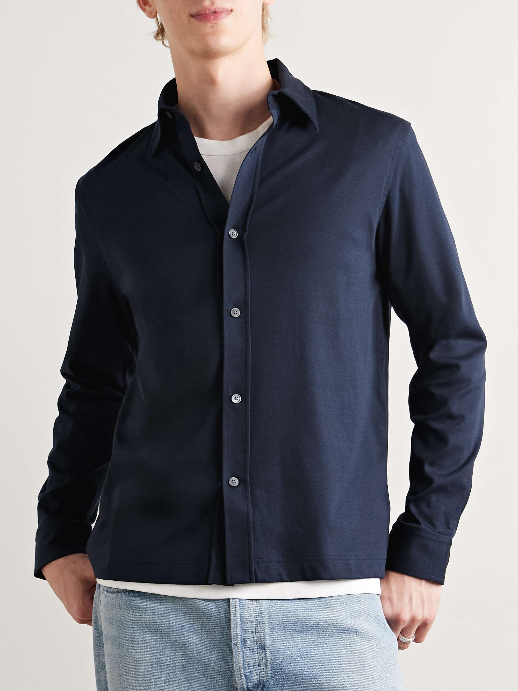 Mercerised Cotton-Jersey Shirt view