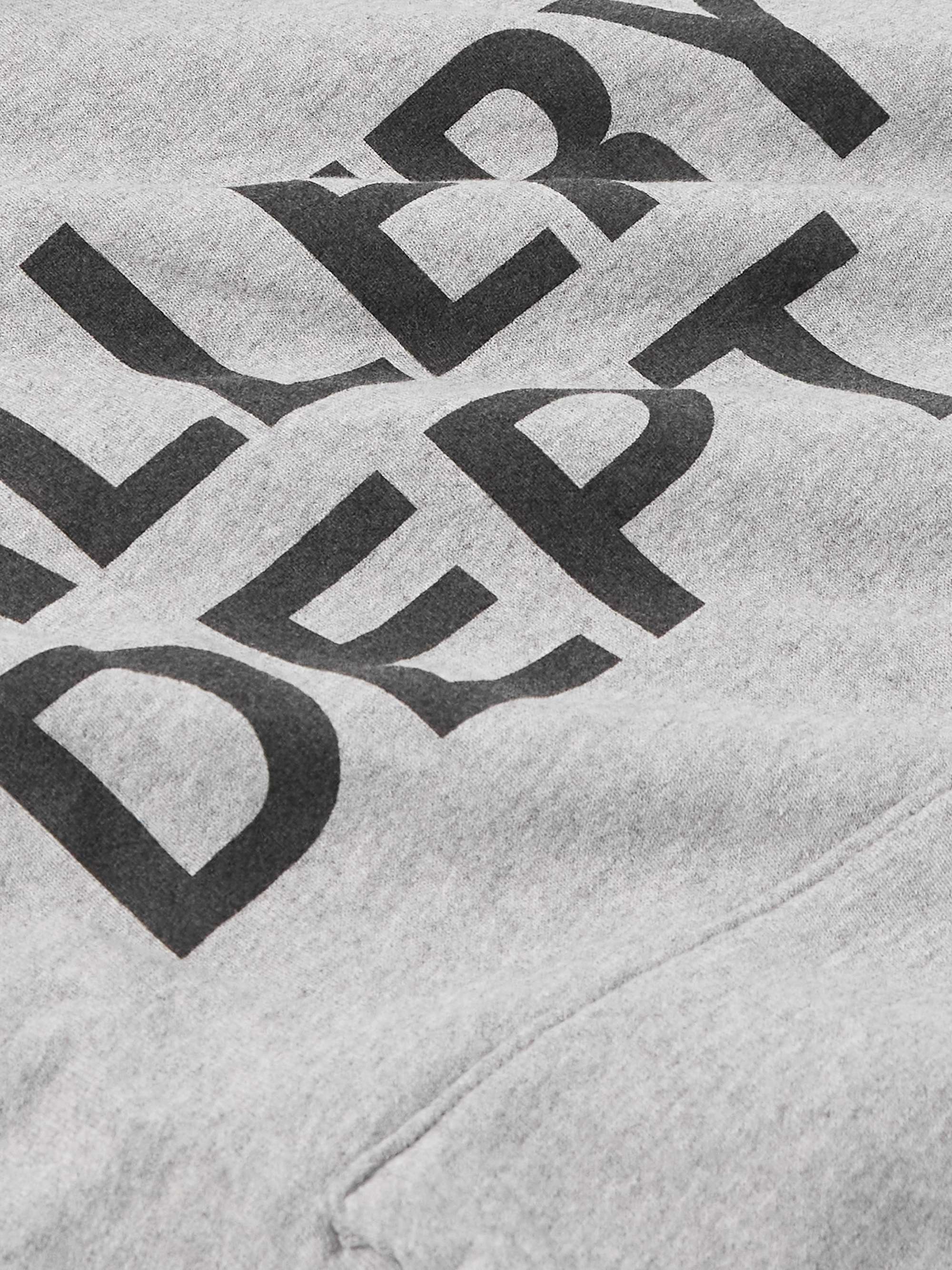 Logo-Print Appliquéd Cotton-Jersey Hoodie view