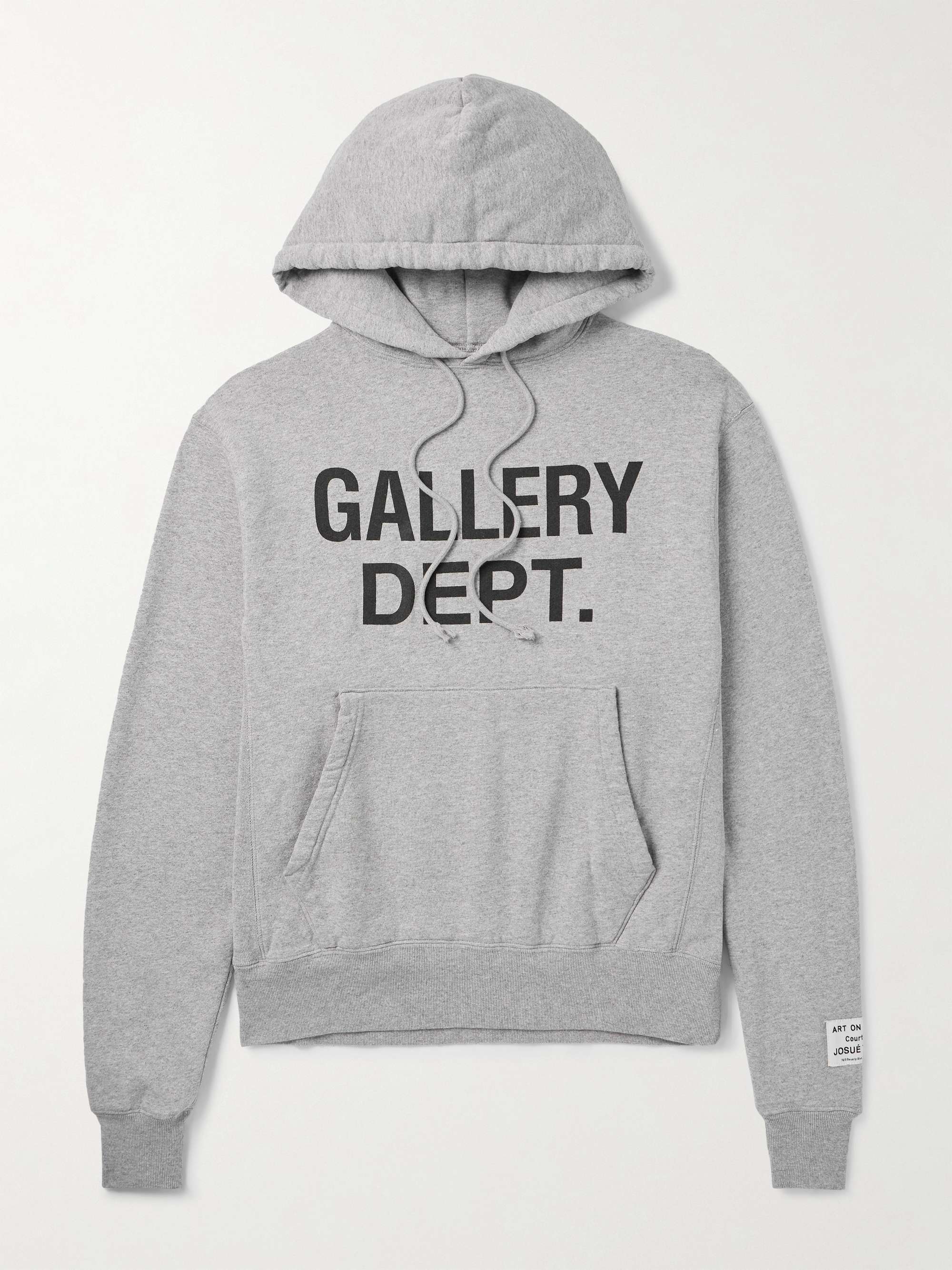 Logo-Print Appliquéd Cotton-Jersey Hoodie view