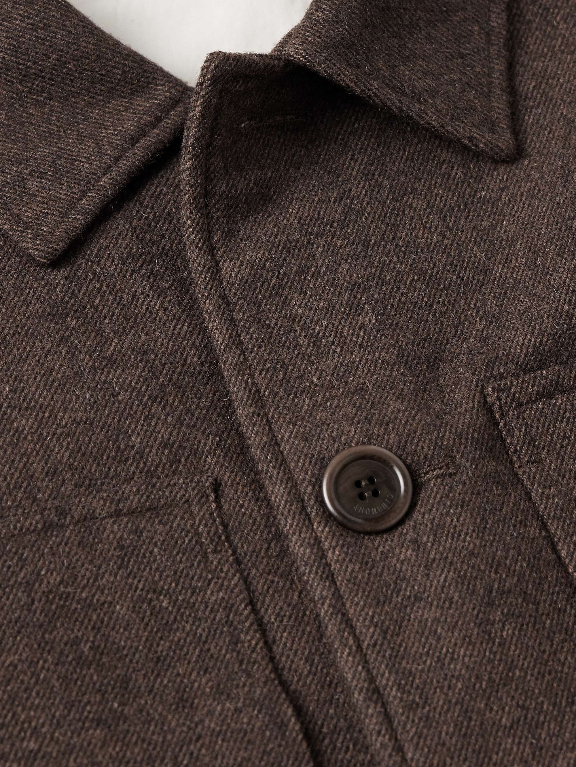 Padded Wool-Blend Twill Jacket view
