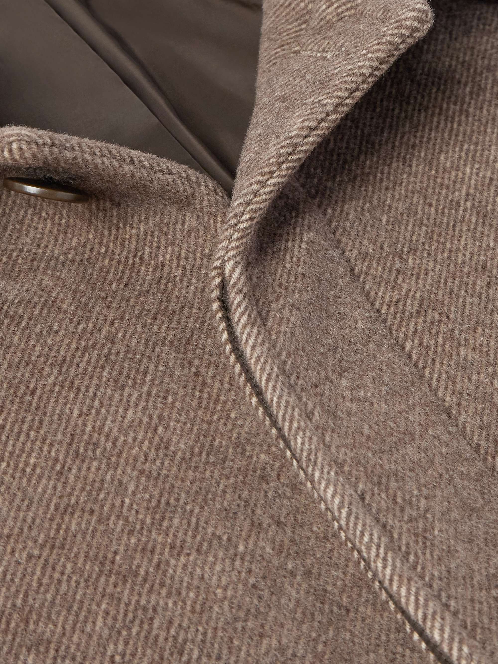 Wool and Alpaca-Blend Twill Coat view