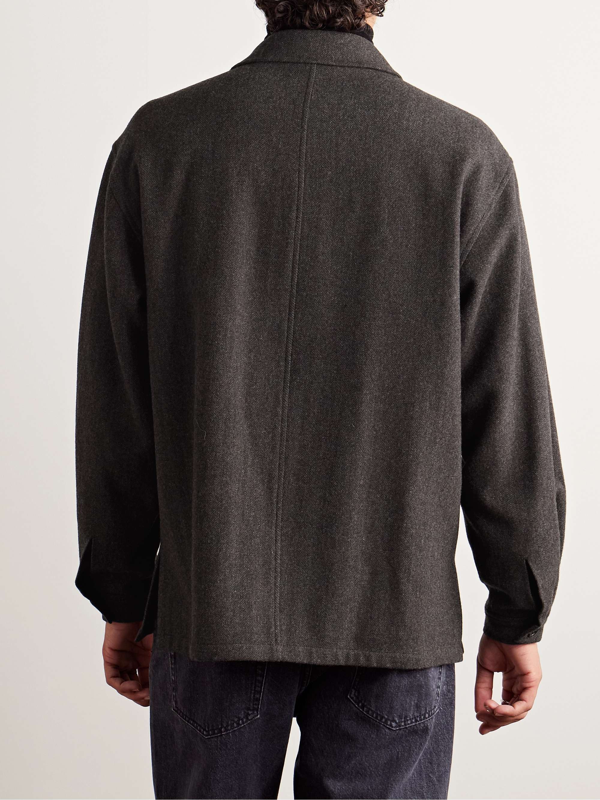 Herringbone Wool Overshirt view