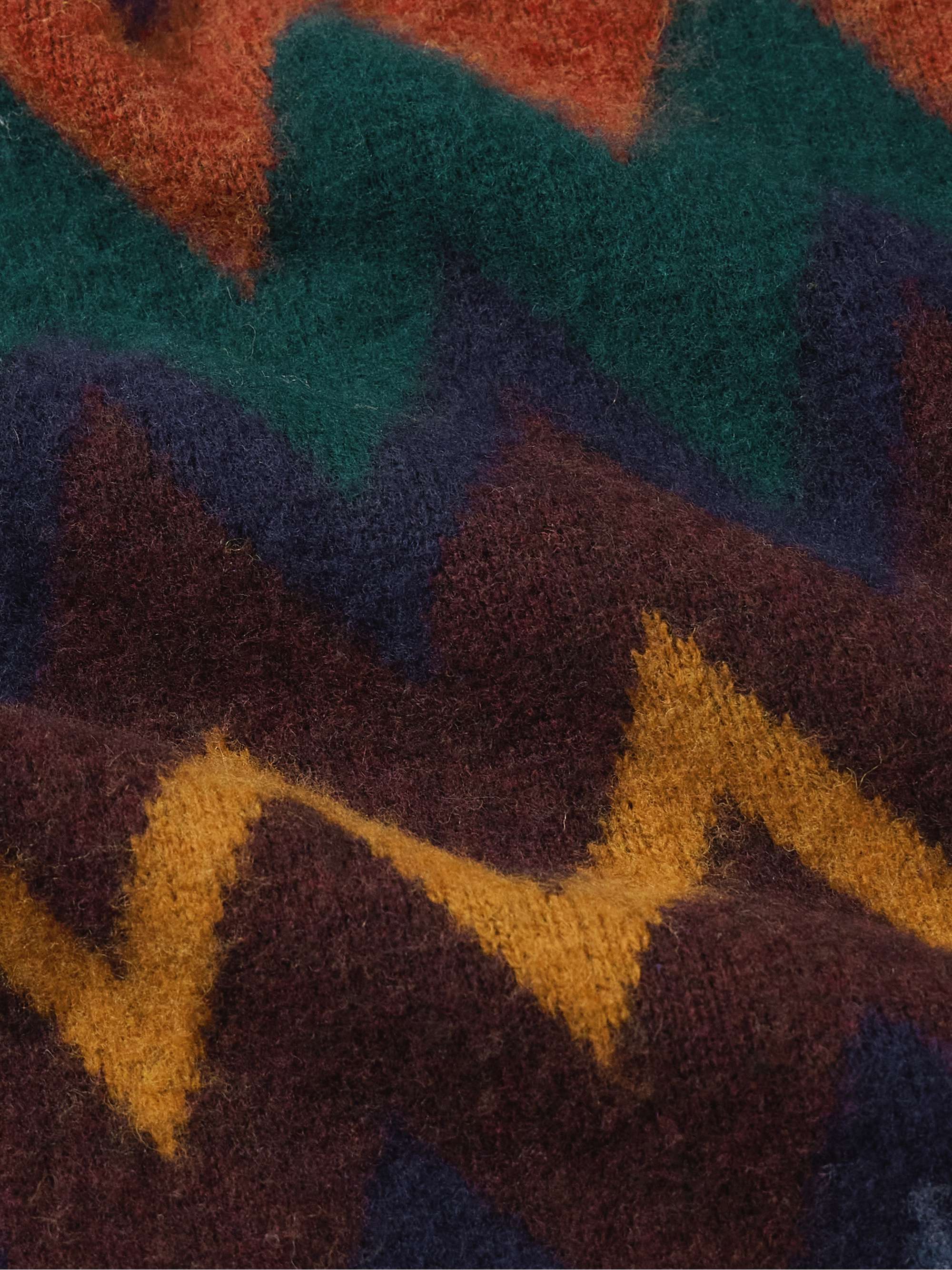 Fire in the Mind Wool-Jacquard Cardigan view