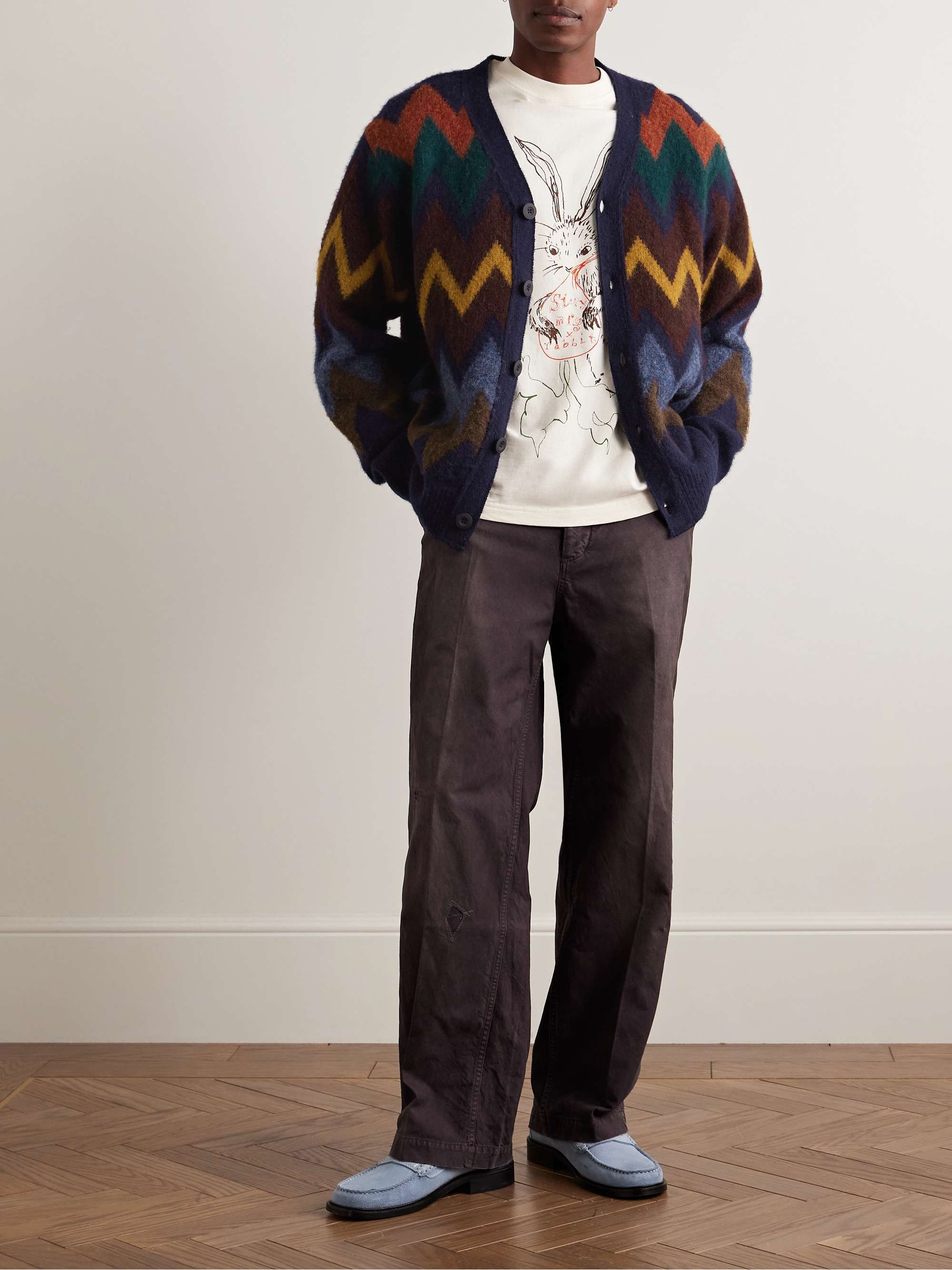 Fire in the Mind Wool-Jacquard Cardigan view