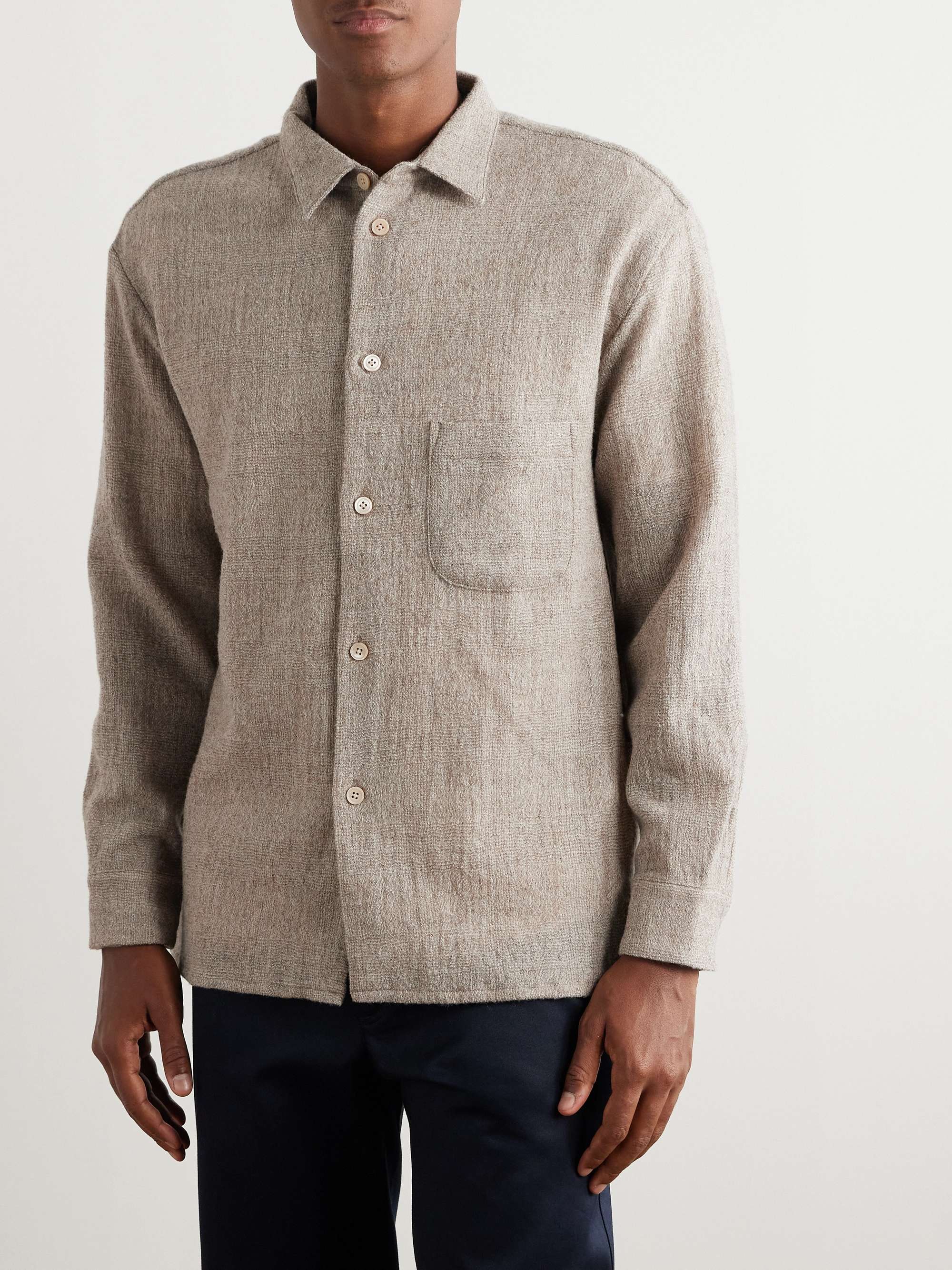Gusto Prince of Wales Checked Wool Shirt view