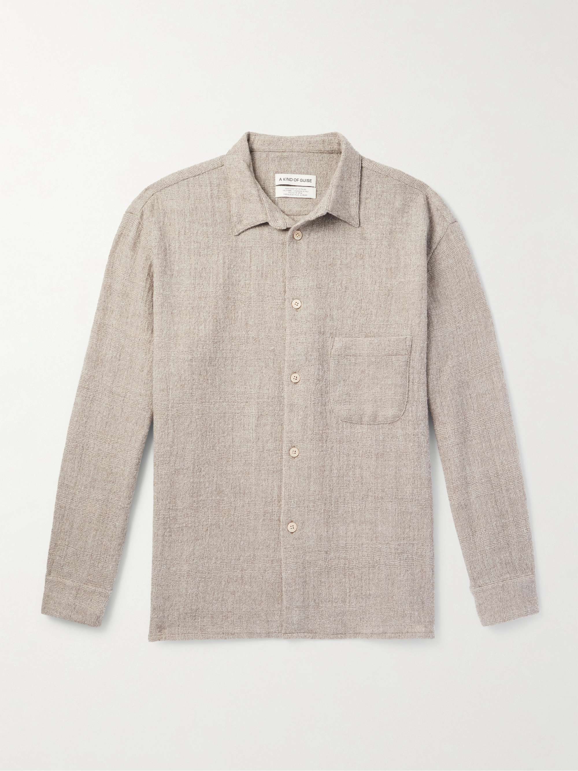Gusto Prince of Wales Checked Wool Shirt view