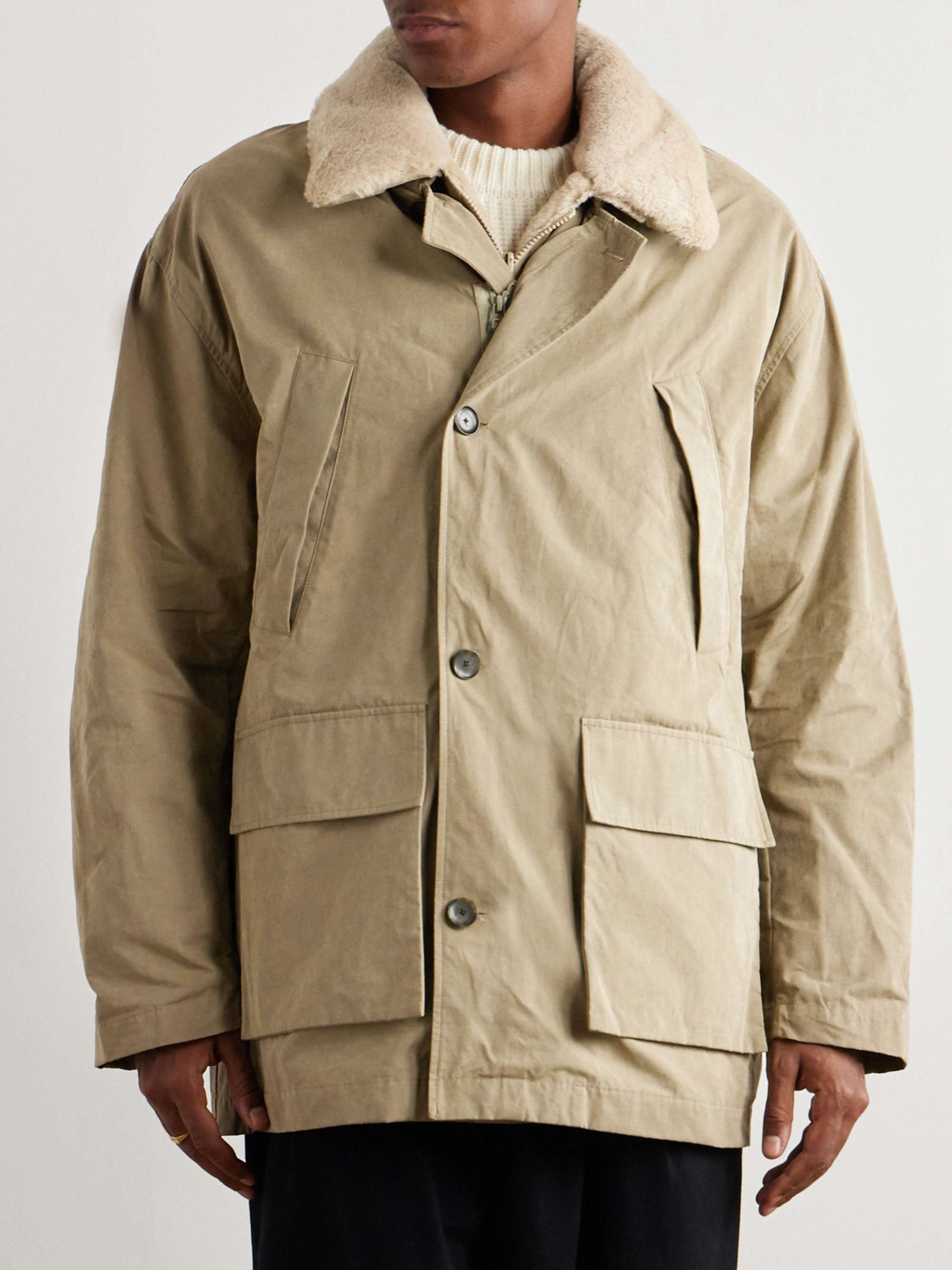 Cebolla Faux Fur-Lined Shell Jacket view