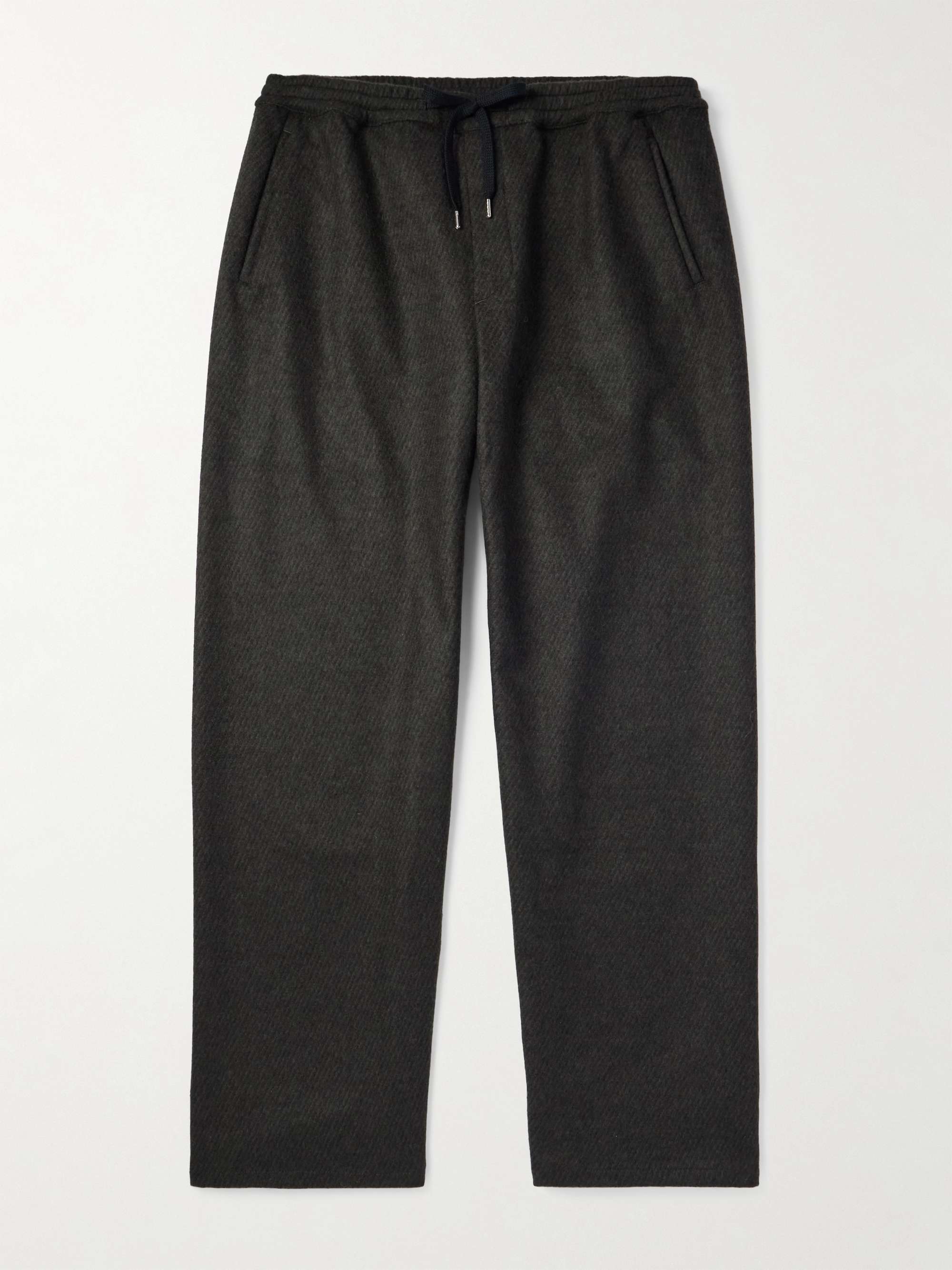 Samurai Wide-Leg Wool and Cashmere-Blend Trousers view
