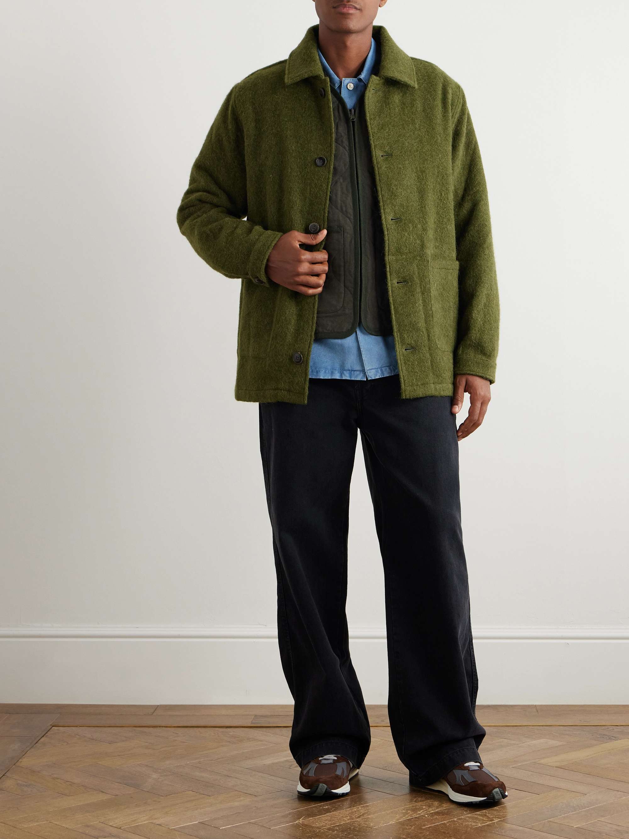 Jorvi Brushed Alpaca and Wool-Blend Jacket view