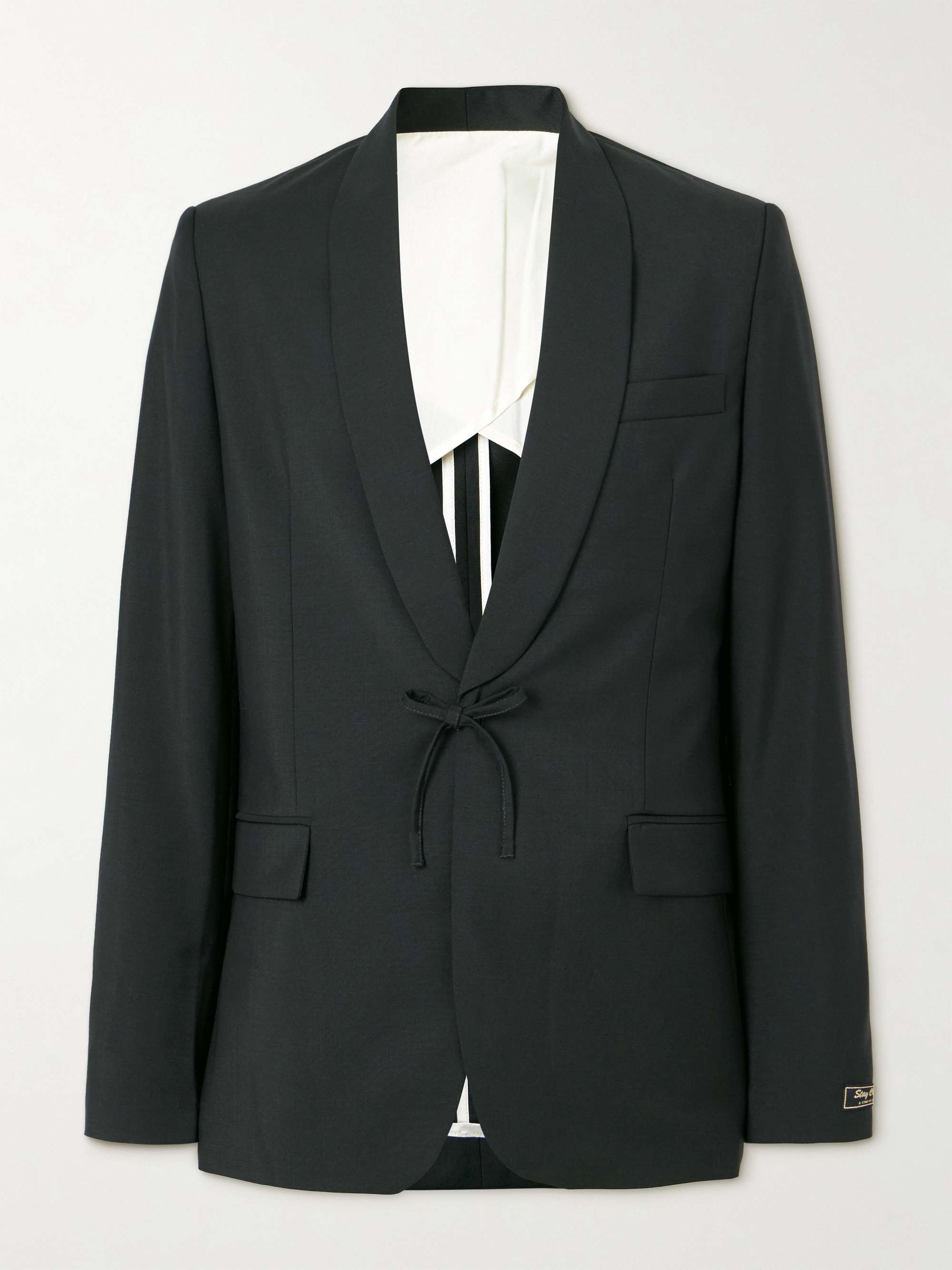 Shinji Virgin Wool and Mohair-Blend Suit Jacket view