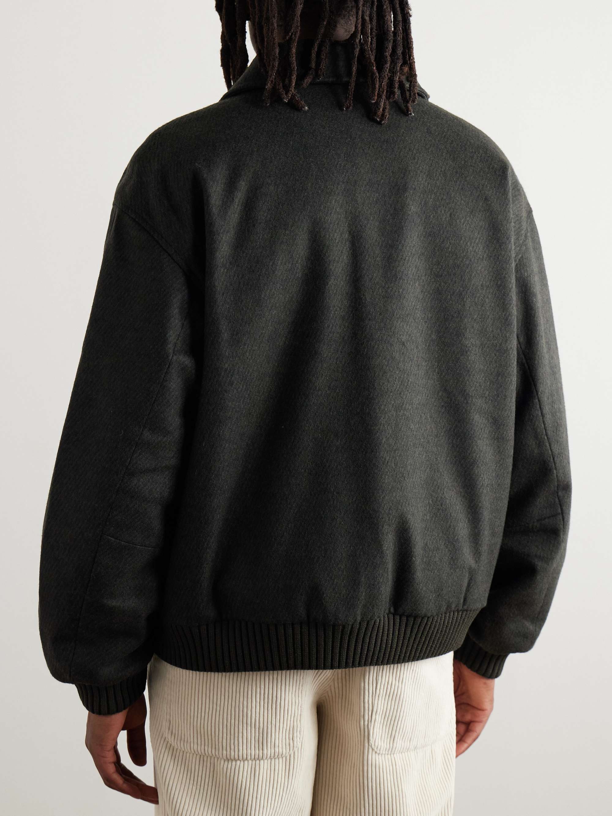 Bombon Wool and Cashmere-Blend Blouson Jacket view