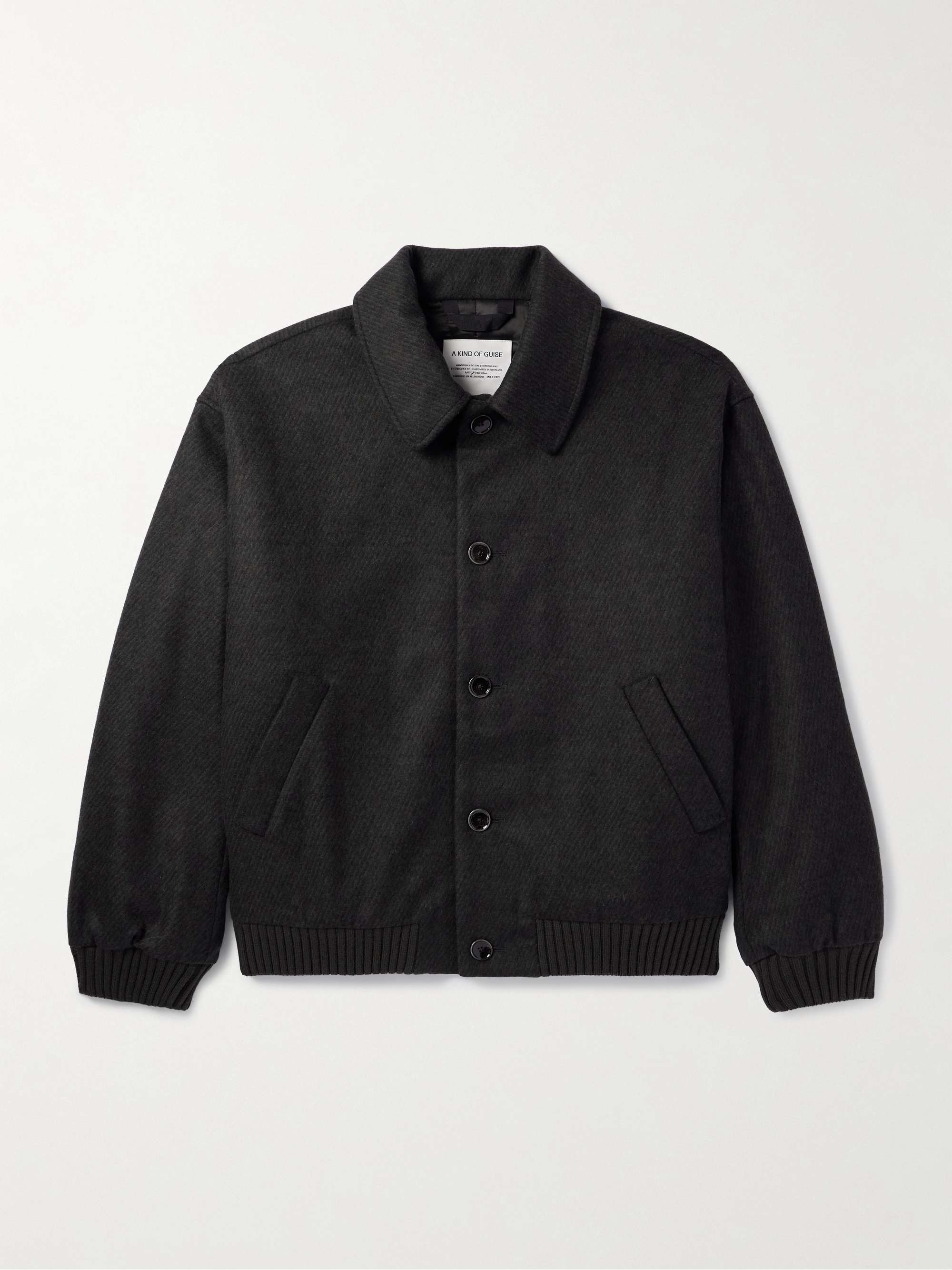 Bombon Wool and Cashmere-Blend Blouson Jacket view