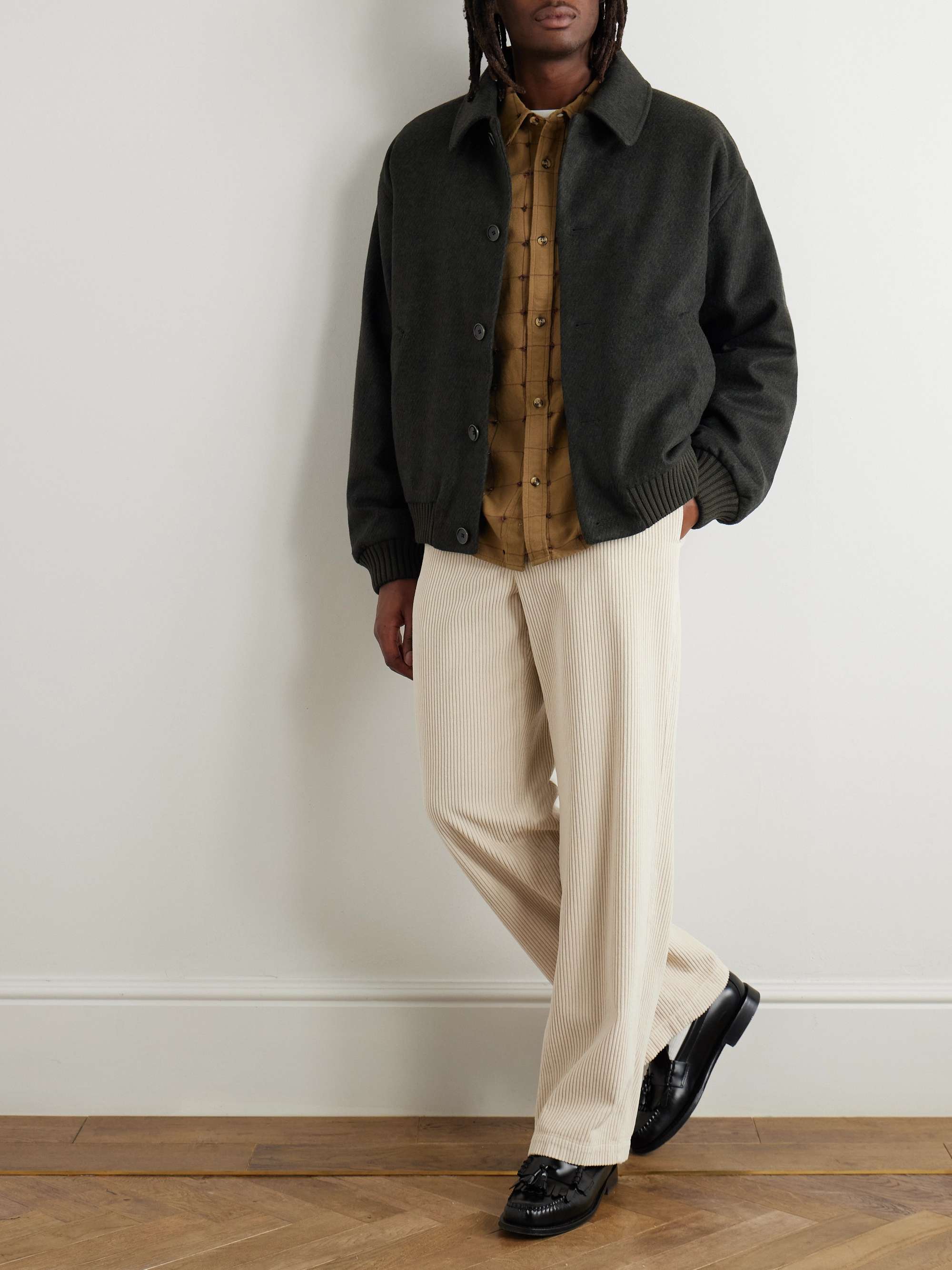 Bombon Wool and Cashmere-Blend Blouson Jacket view