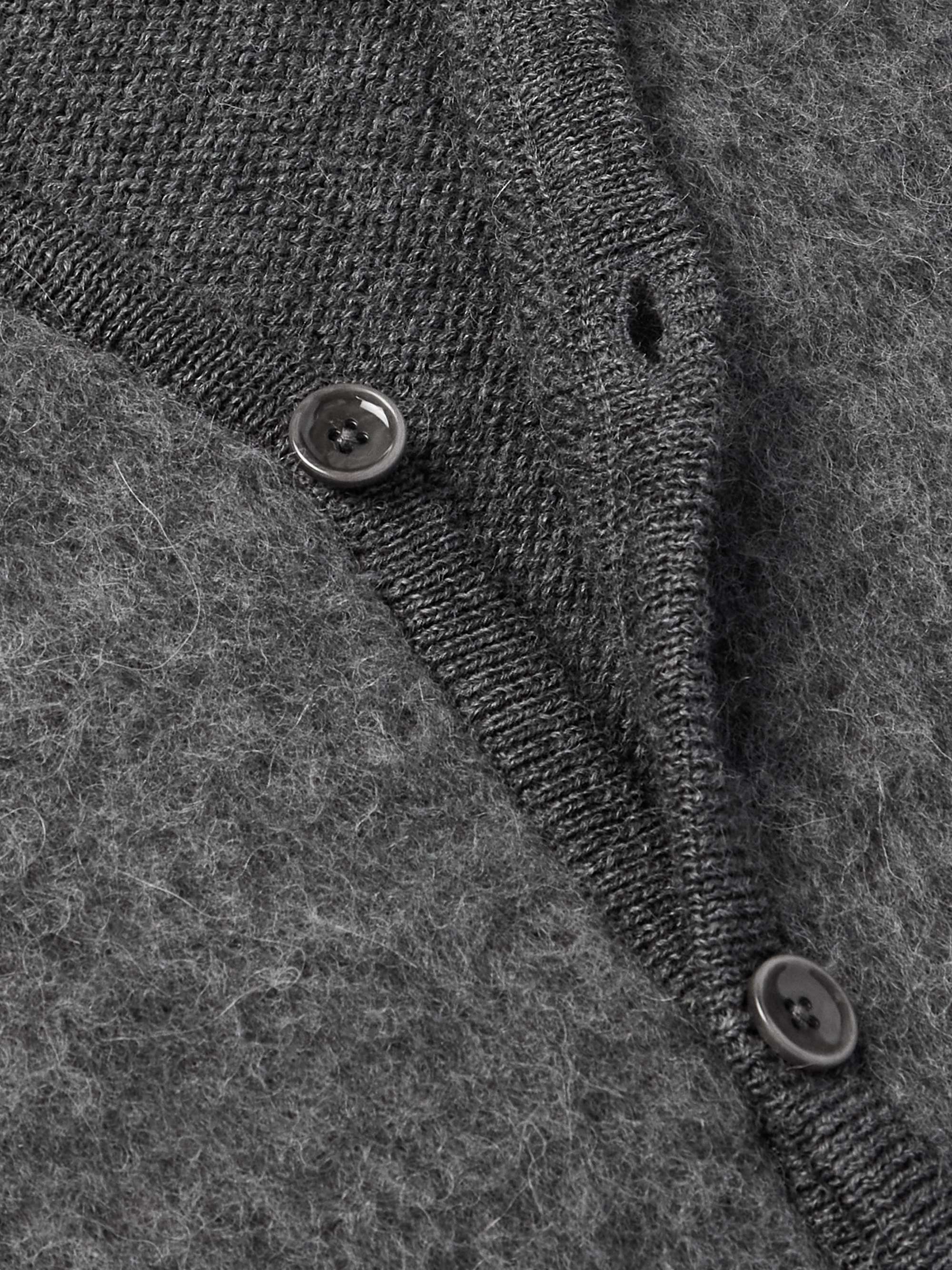 Pichiu Brushed Wool and Alpaca-Blend Cardigan view