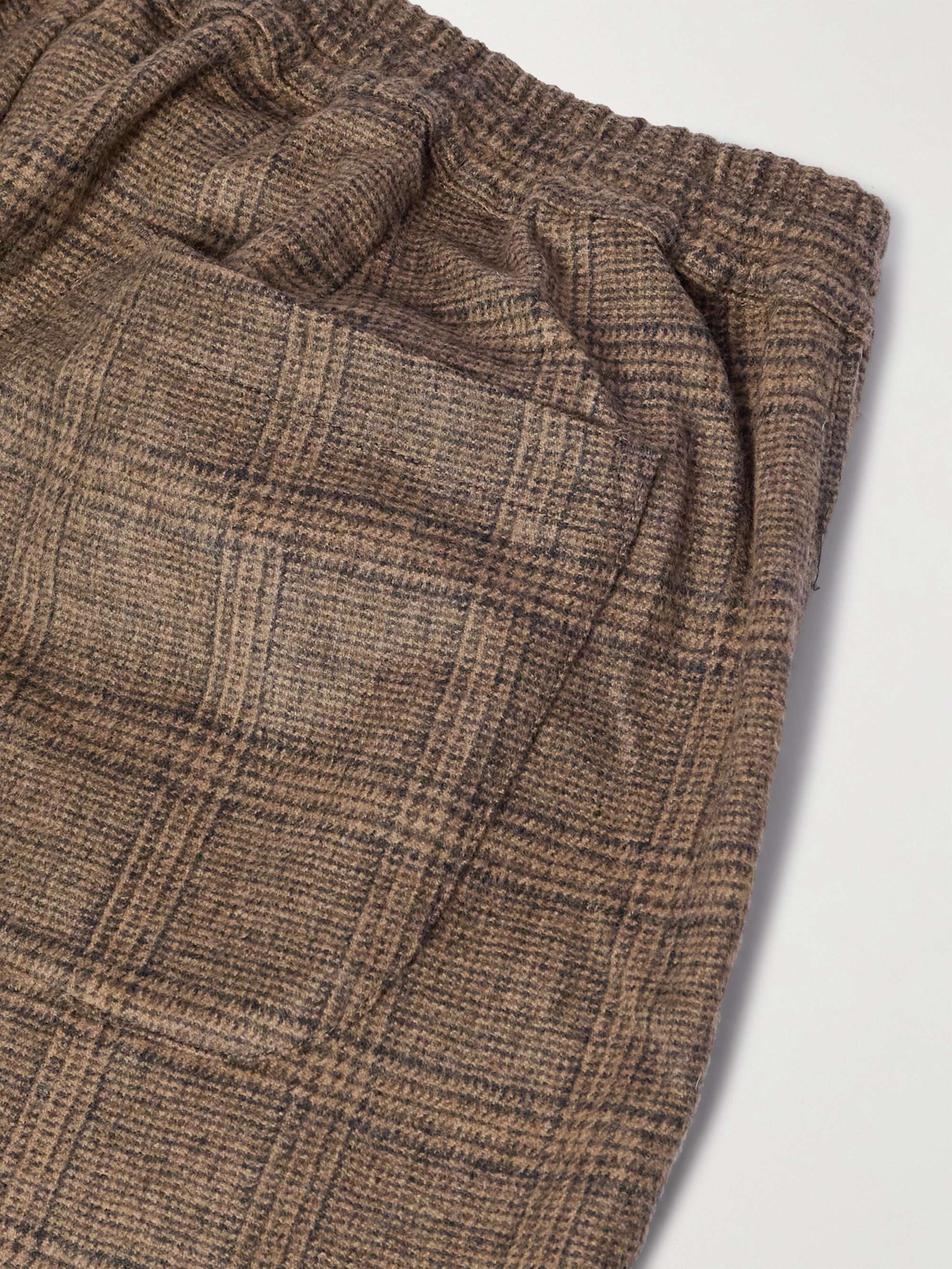 Banasa Tapered Checked Alpaca and Virgin Wool-Blend Suit Trousers view